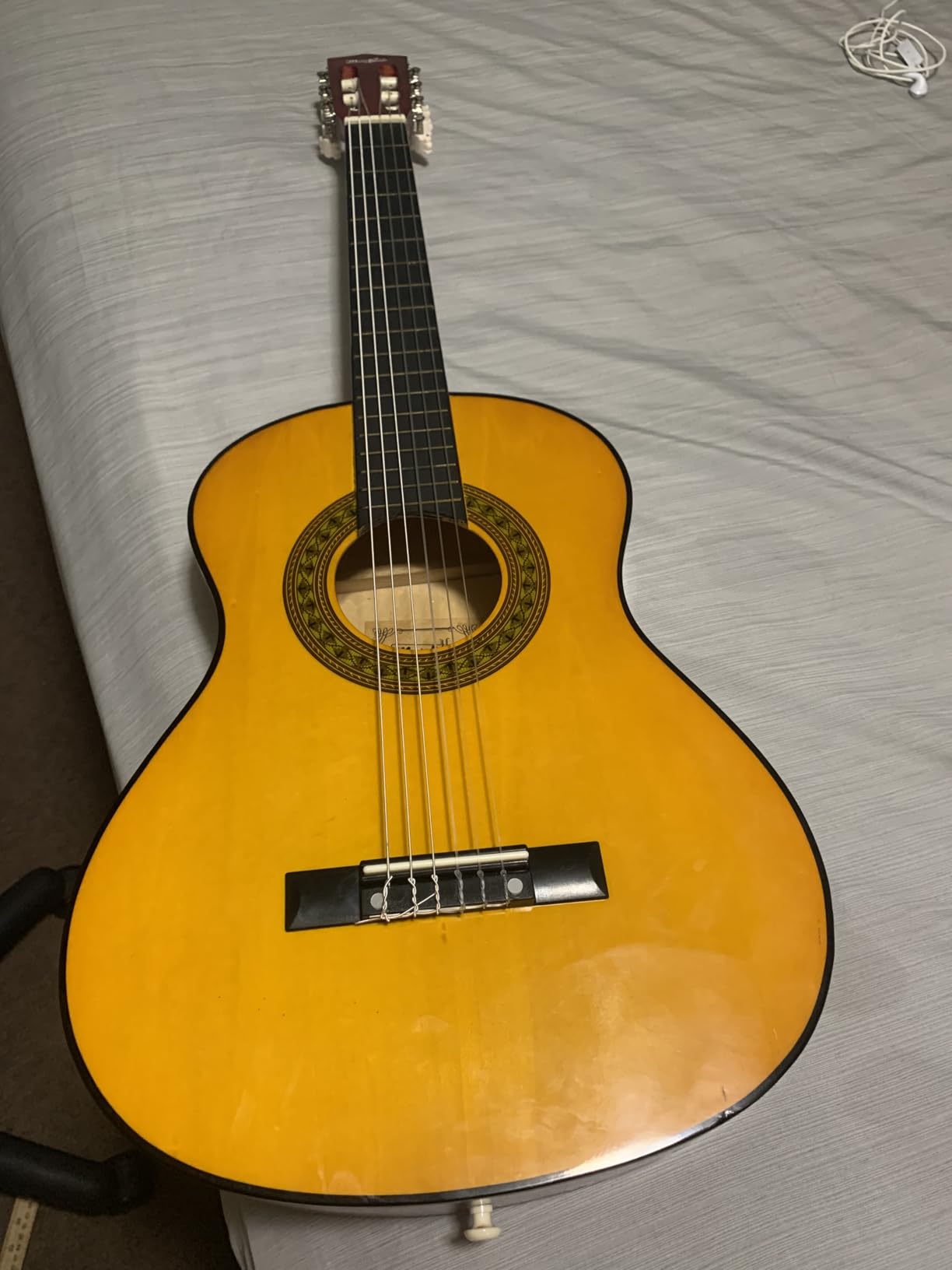 Music Alley 34 Inch Junior Classical Guitar for Kids, Natural customer photo 1