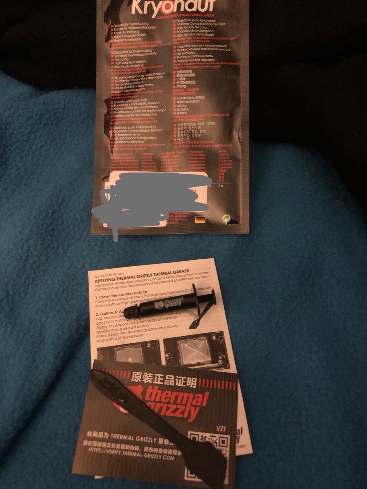 Thermal Grizzly Kryonaut - 5.55 Gram/1.5ml - High Performance Thermal Paste customer photo 1
