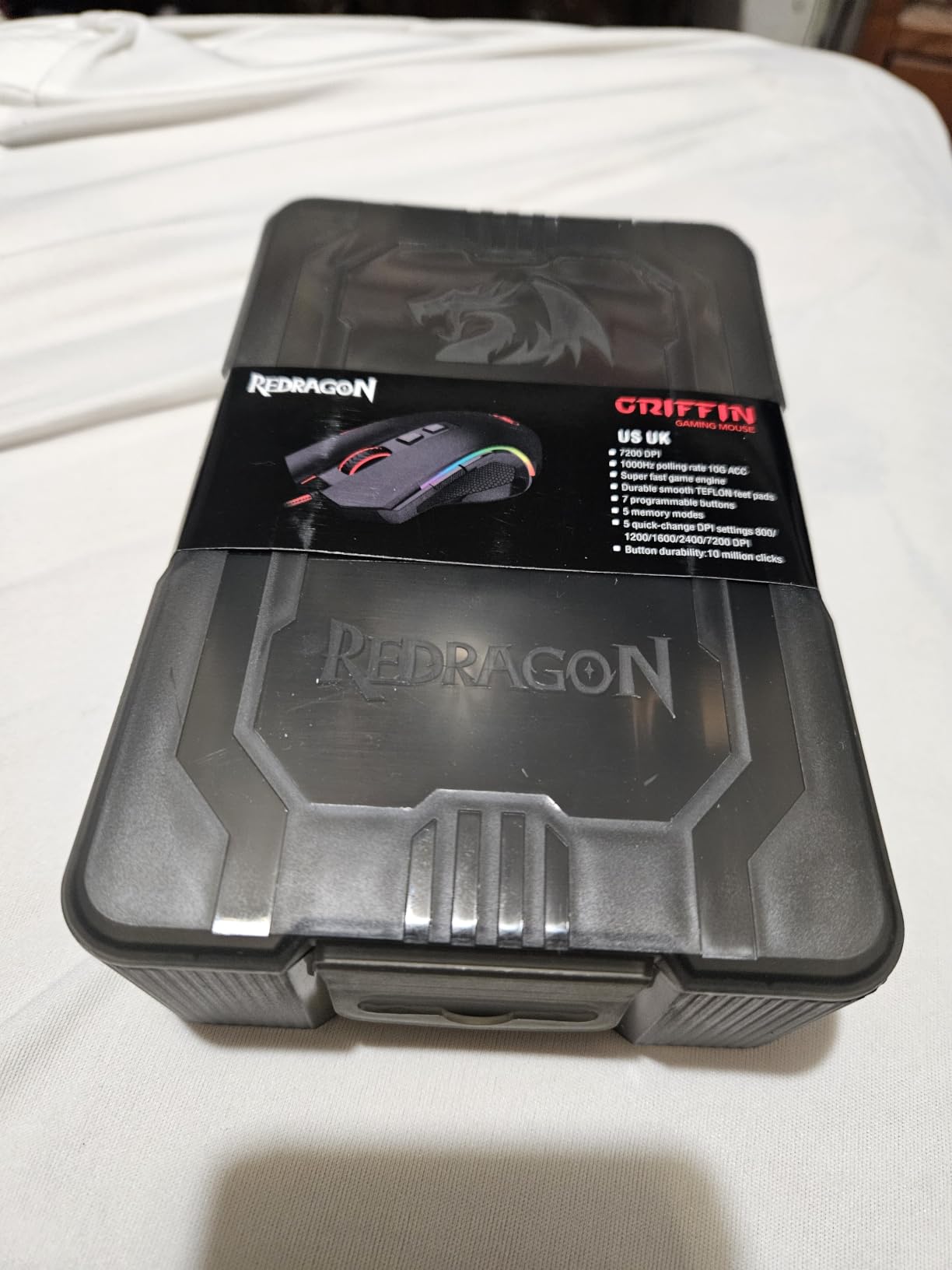 Redragon M602 Gaming Mouse, Ergonomic RGB Gaming Mouse Wired with 7200 Adjustable DPI, 9 Programmable Buttons, Professional Software for Gamer Office [Black] customer photo 1