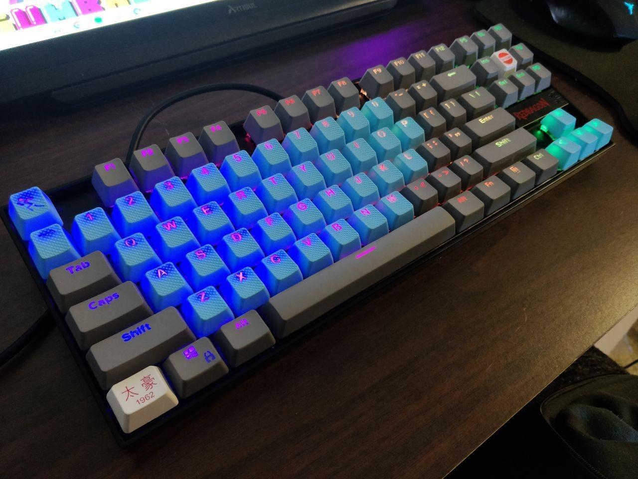 Redragon K552P Mechanical Gaming Keyboard TKL with 18 Backlight Modes, Hot-Swappable Red Switches, 87-Key Compact Ergonomic Design, N-Key Rollover & Software Programmable Macro - RGB, Black customer photo 1