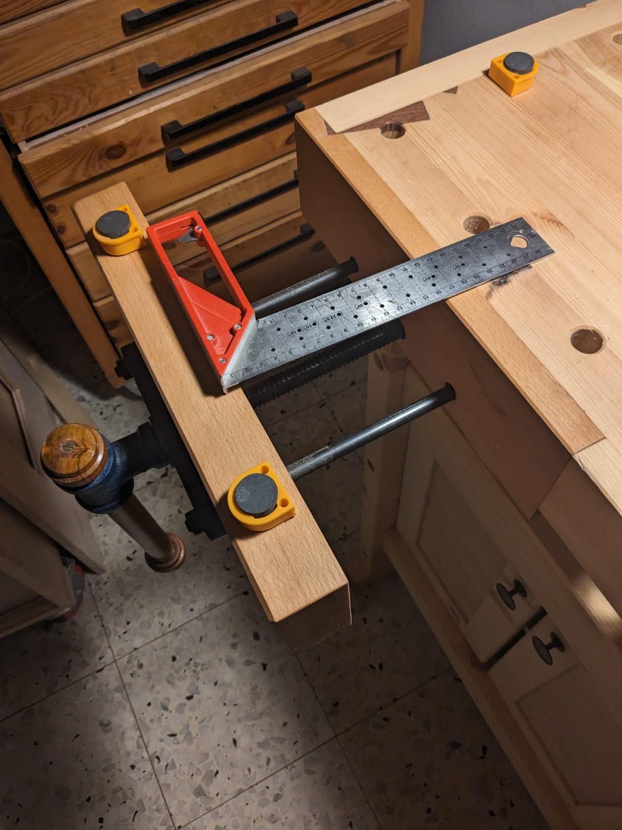 Groz Woodworking Front Vise, 7-1/8