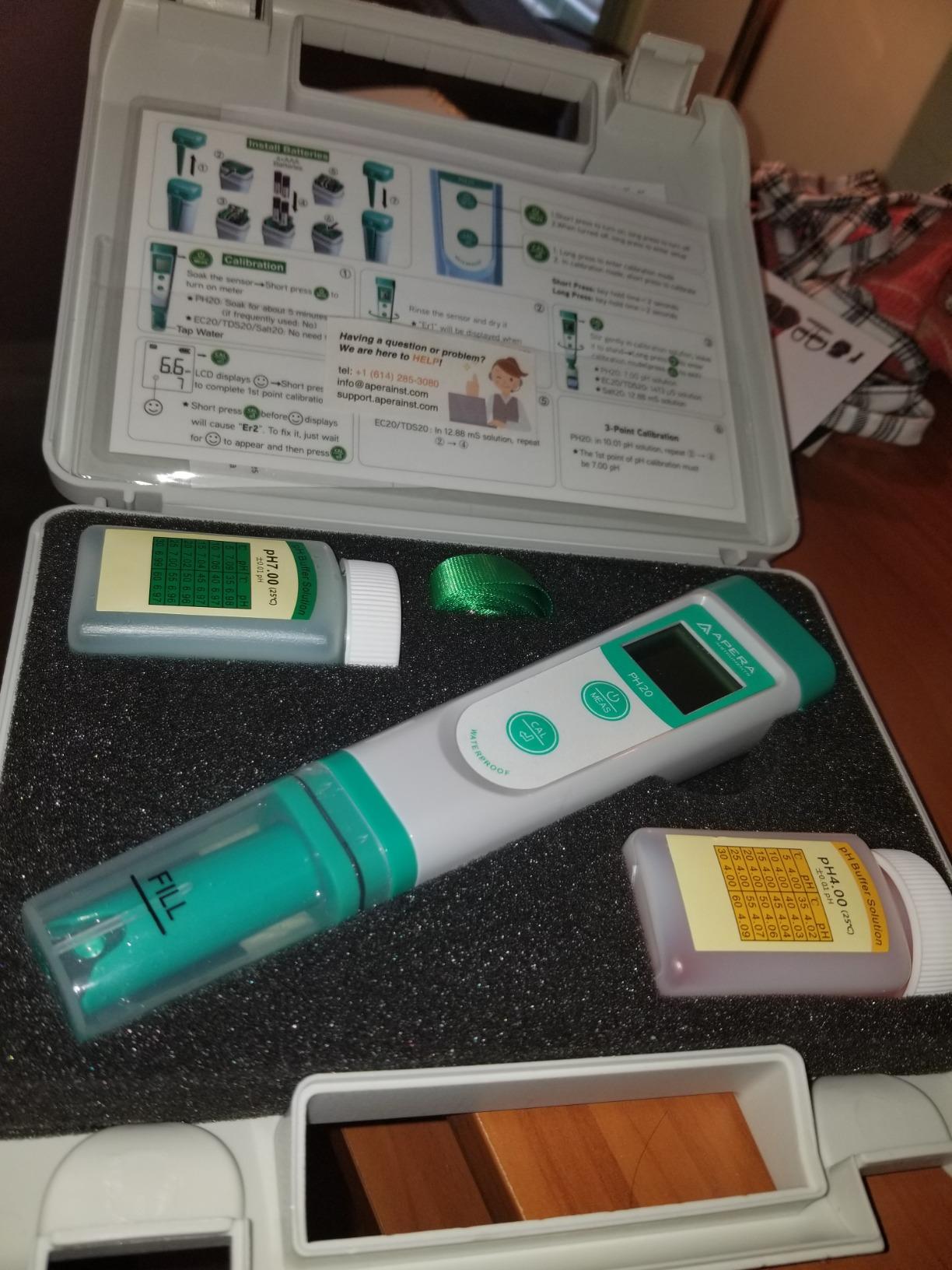 APERA INSTRUMENTS AI209 Value Series PH20 Waterproof pH Tester Kit, ±0.1 pH Accuracy customer photo 1
