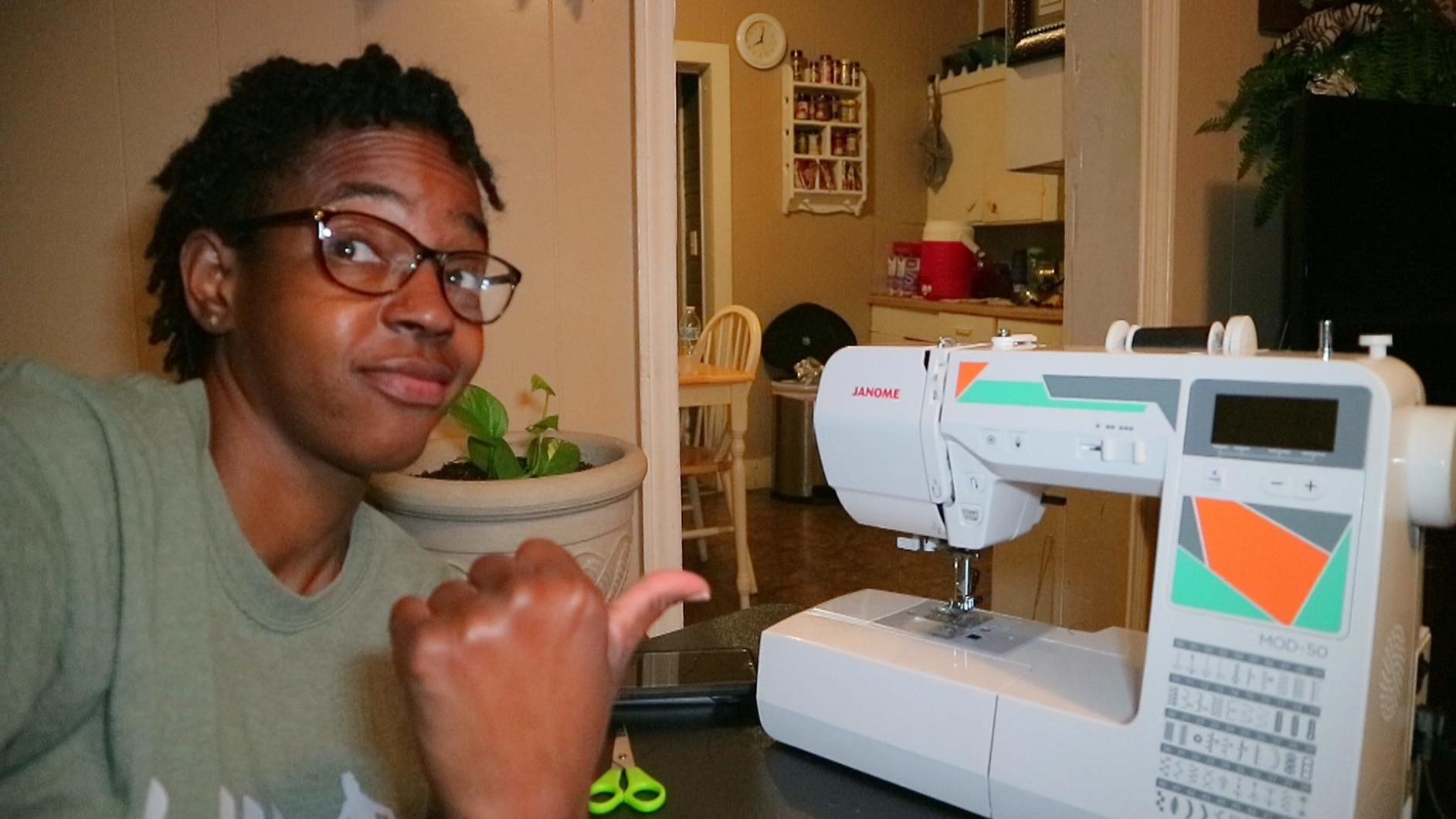 Janome MOD-50 Computerized Sewing Machine with 50 Built-In Stitches, 3 One-Step Buttonholes, Drop Feed and Accessories customer photo 1