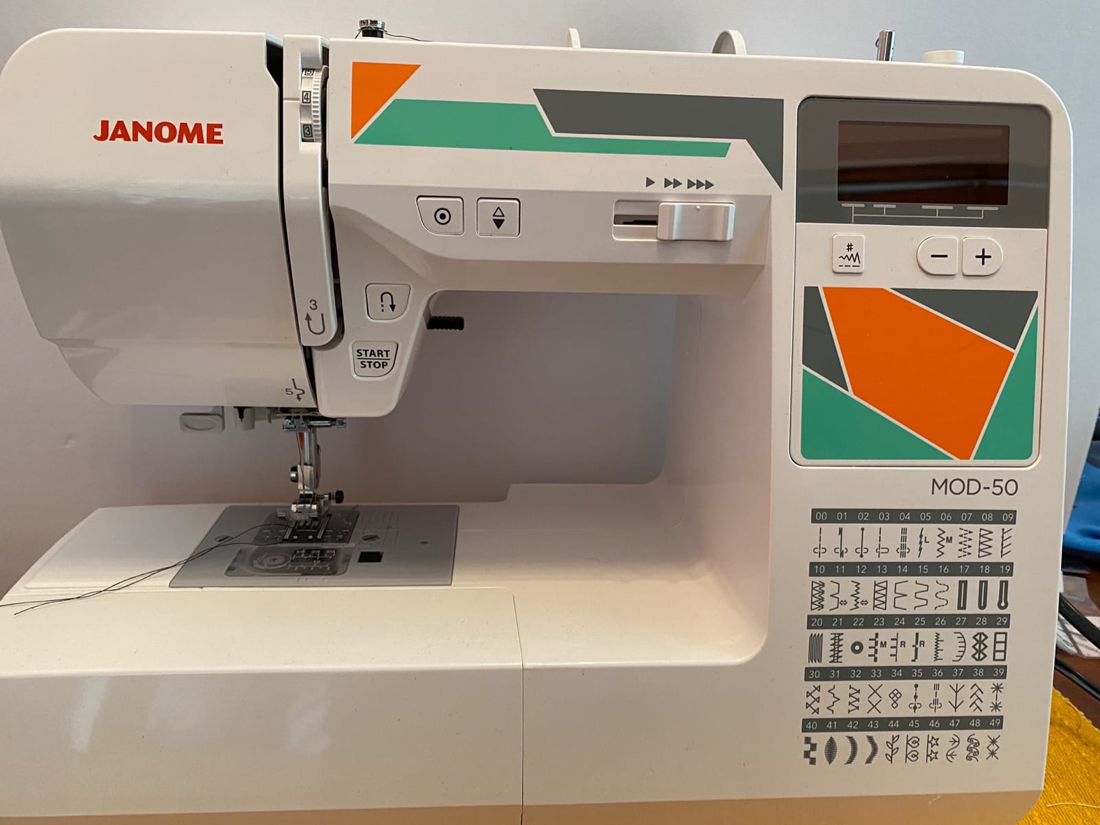 Janome MOD-50 Computerized Sewing Machine with 50 Built-In Stitches, 3 One-Step Buttonholes, Drop Feed and Accessories customer photo 2