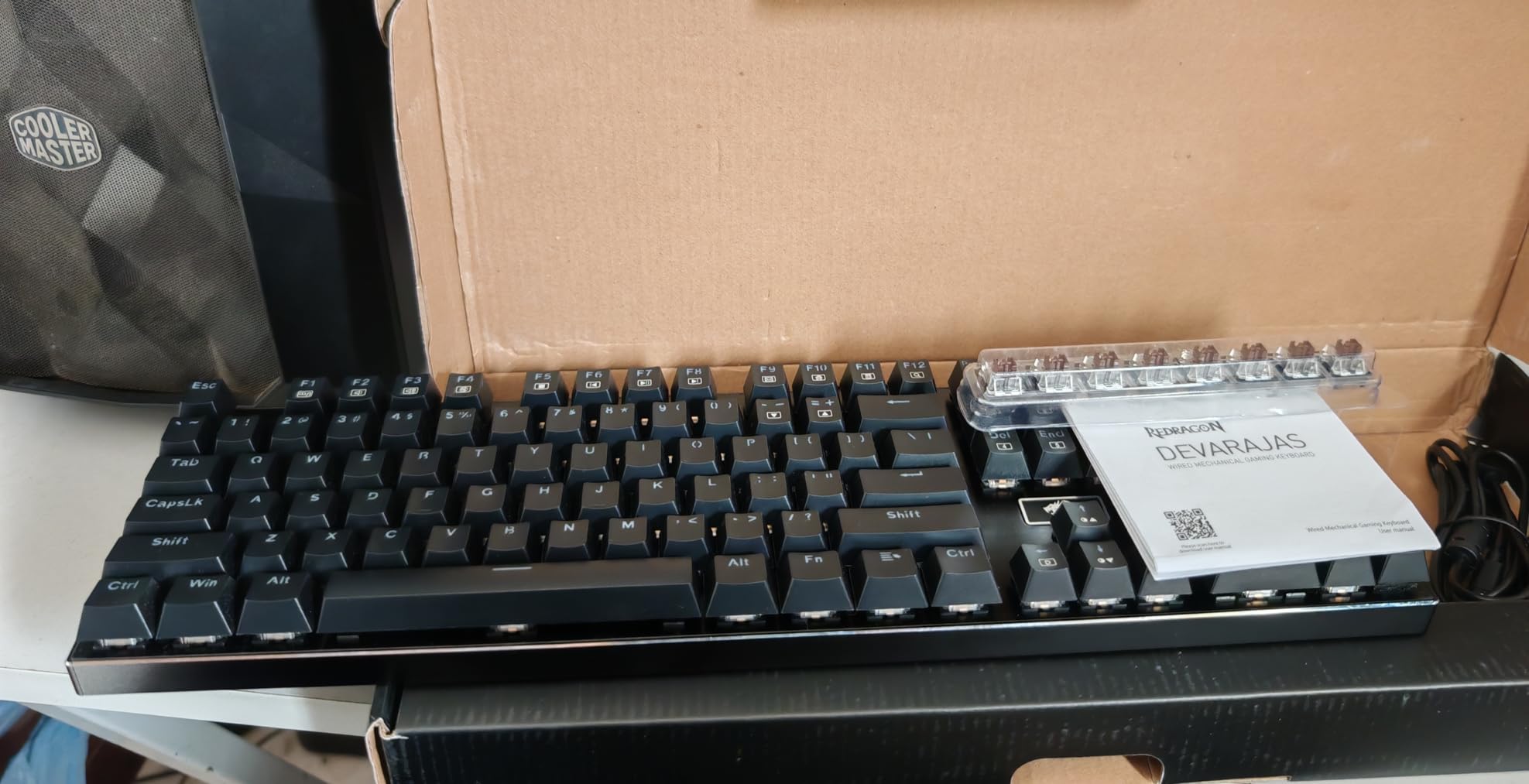 Redragon K556 Wired RGB Mechanical Gaming Keyboard, 104-Key Aluminum Board | Rock-Solid Metal Build, 20 Backlits Immersive ESports Vibe, Hot-swap Comfortable Tactile Brown Switch for Long-Time Typing customer photo 1