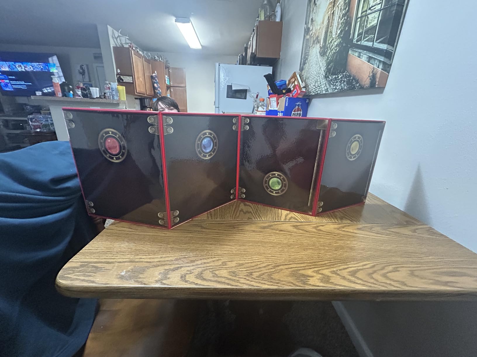 Stratagem The Master's Tome 4-Panel Customizable GM Screen with Free Inserts – Dry Erase, Dungeon & Game Master Accessory for Tabletop RPG Campaigns (Brown) customer photo 1