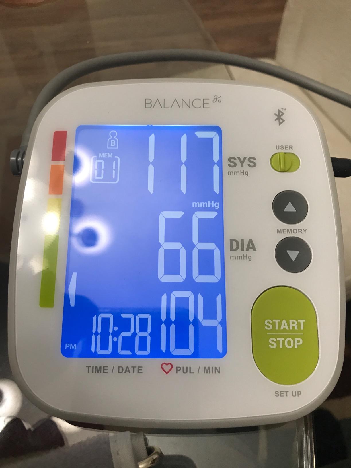 Greater Goods Bluetooth Blood Pressure Monitor for Home Use, Upper Arm Cuff | 2-User Tracking with Balance Health App for iOS & Android, Wide-Range Cuff (8.7-16.5in), Large Backlit Display, Complete Kit customer photo 1