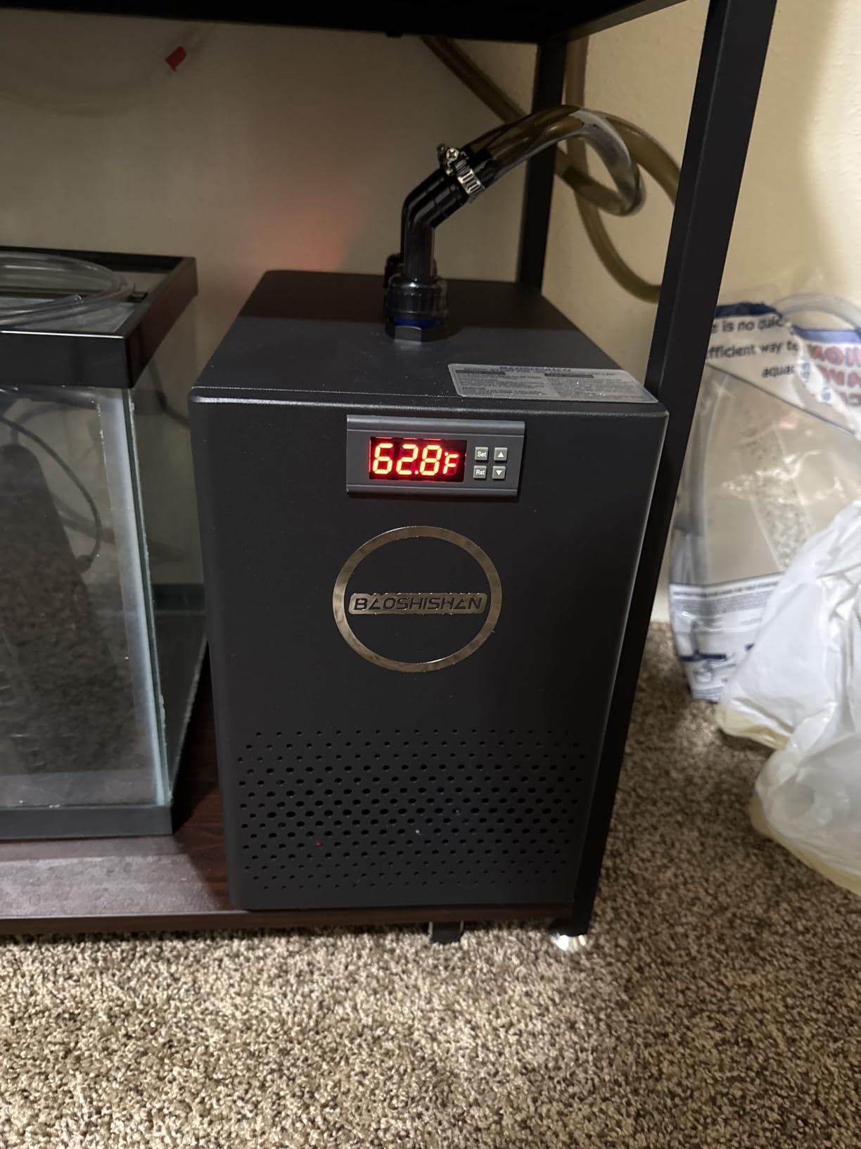 BAOSHISHAN 1/10 HP Aquarium Chiller 42 Gal Fish Tank Water Chiller 110V customer photo 2