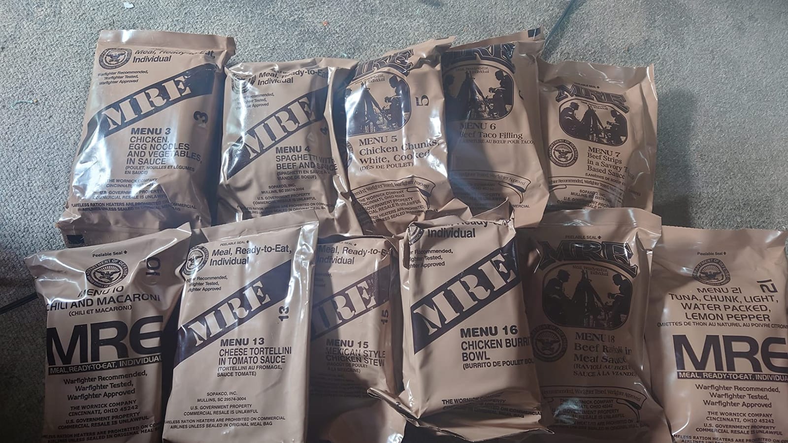 MRE Emergency Food Kit - 6 Pack w/Heater - Camping & Hiking customer photo 2