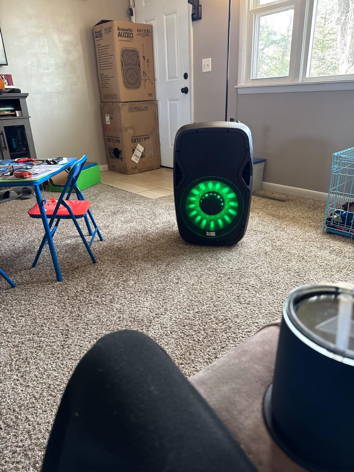 Acoustic Audio by Goldwood 1000W Bluetooth PA Speaker with LED, Mic & Stand customer photo 1