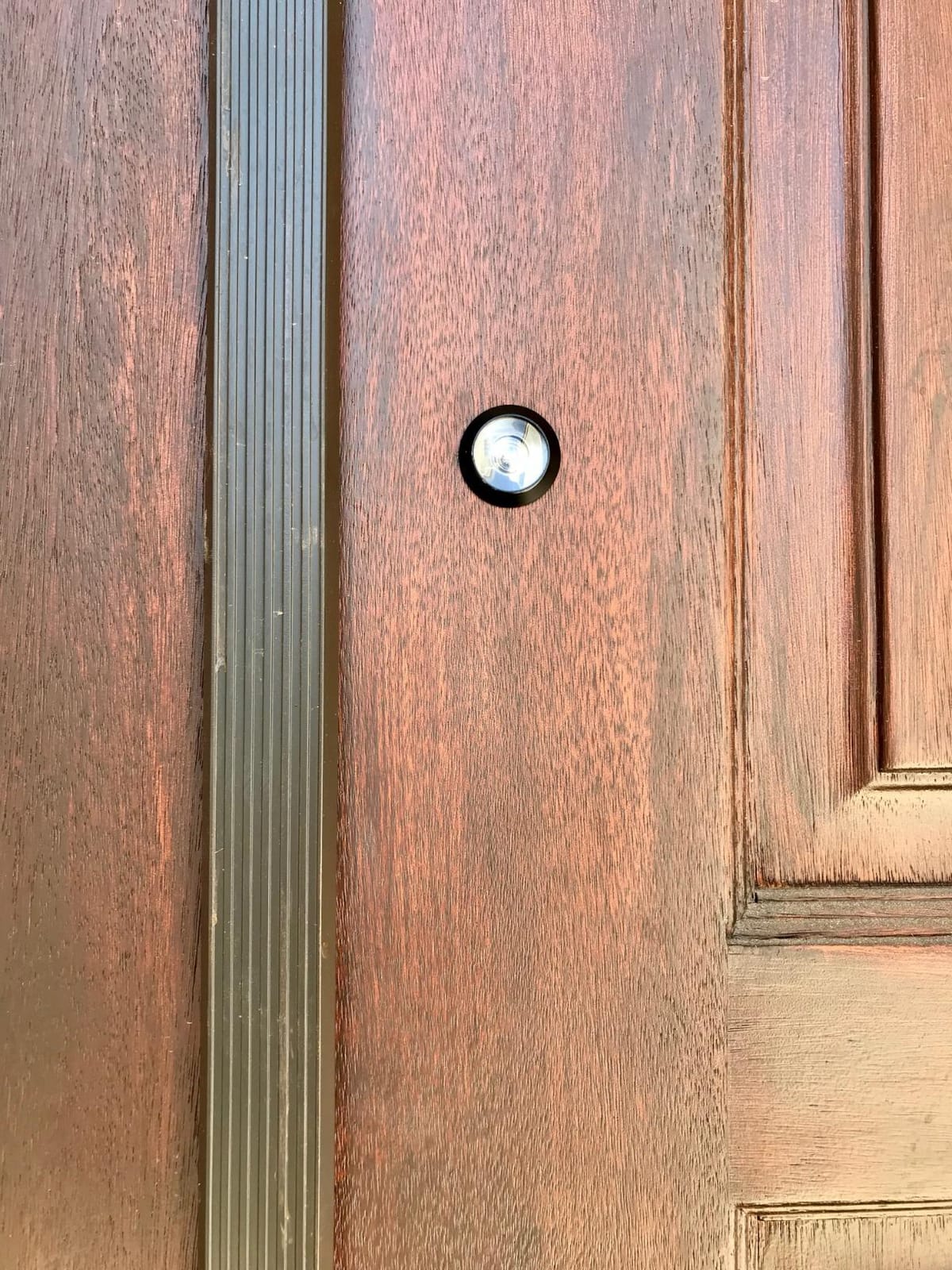 Sumnacon Safety Door Viewer,Solid Brass 220-degree Door Viewer/Peephole with Heavy Duty Rotating Privacy Cover for 1.37