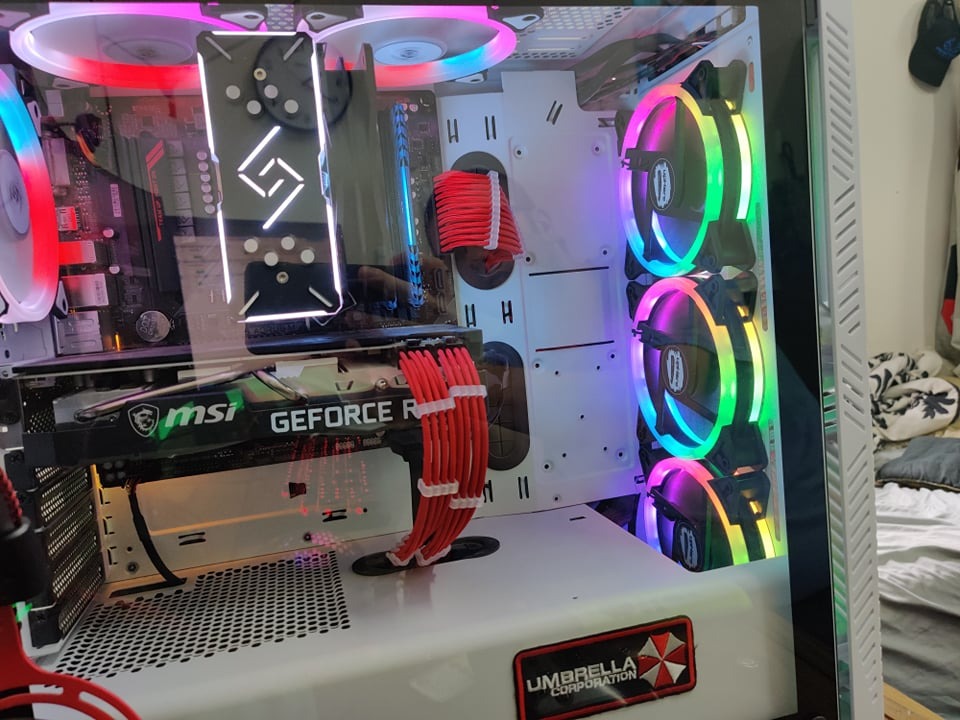 upHere 120mm RGB Case Fan Fan,Quiet Edition High Airflow LED Case Fan for PC Cases-3 Pack,RGB123-3 customer photo 2