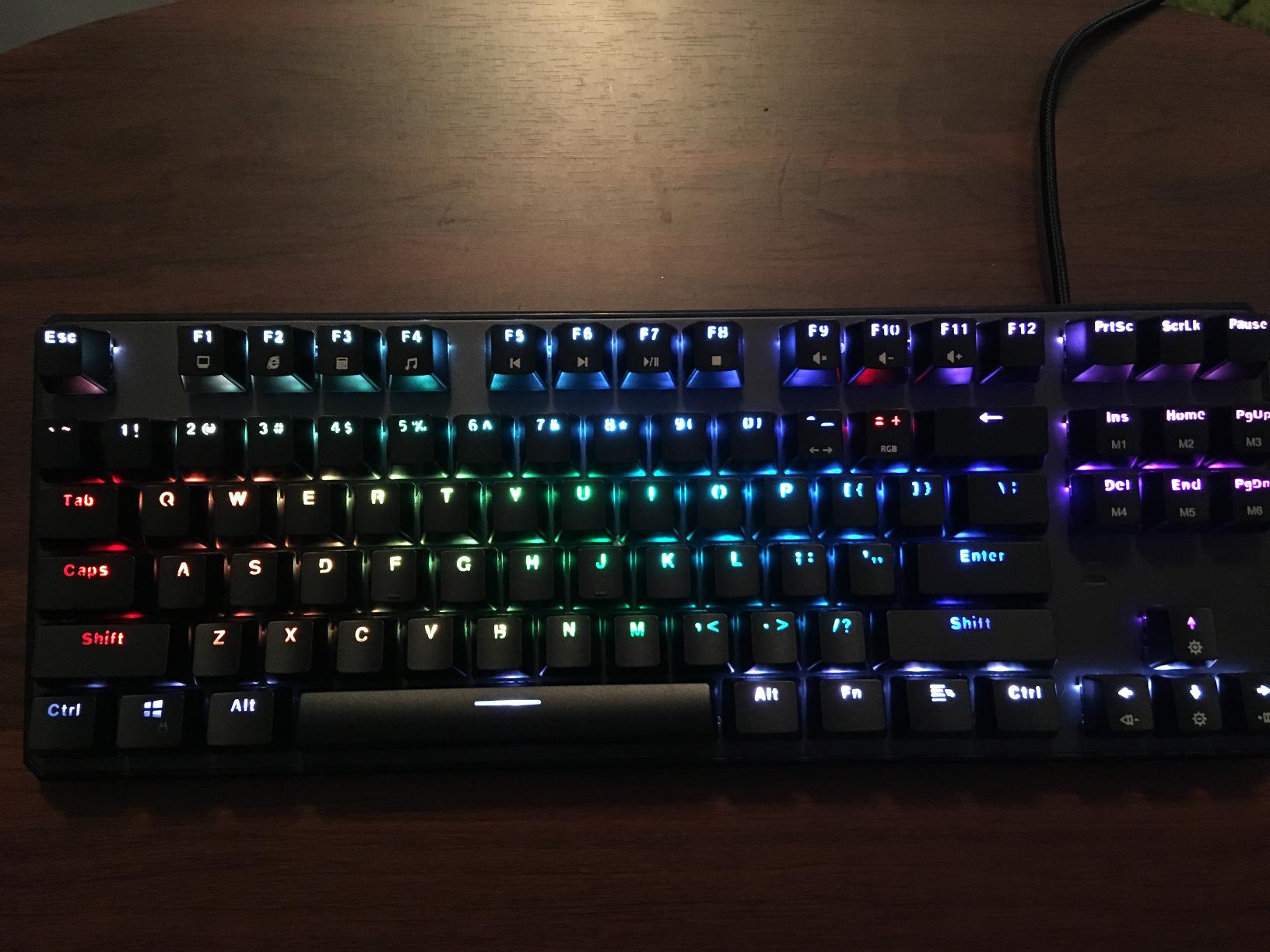 TECWARE Phantom 87 Key RGB Mechanical Gaming Keyboard | Outemu Red Switch | 16.8M Color LED Lighting | 18 Pre-Set | Low Latency | N-Key Rollover | Software Customizable Keys | Wired USB Connection customer photo 2