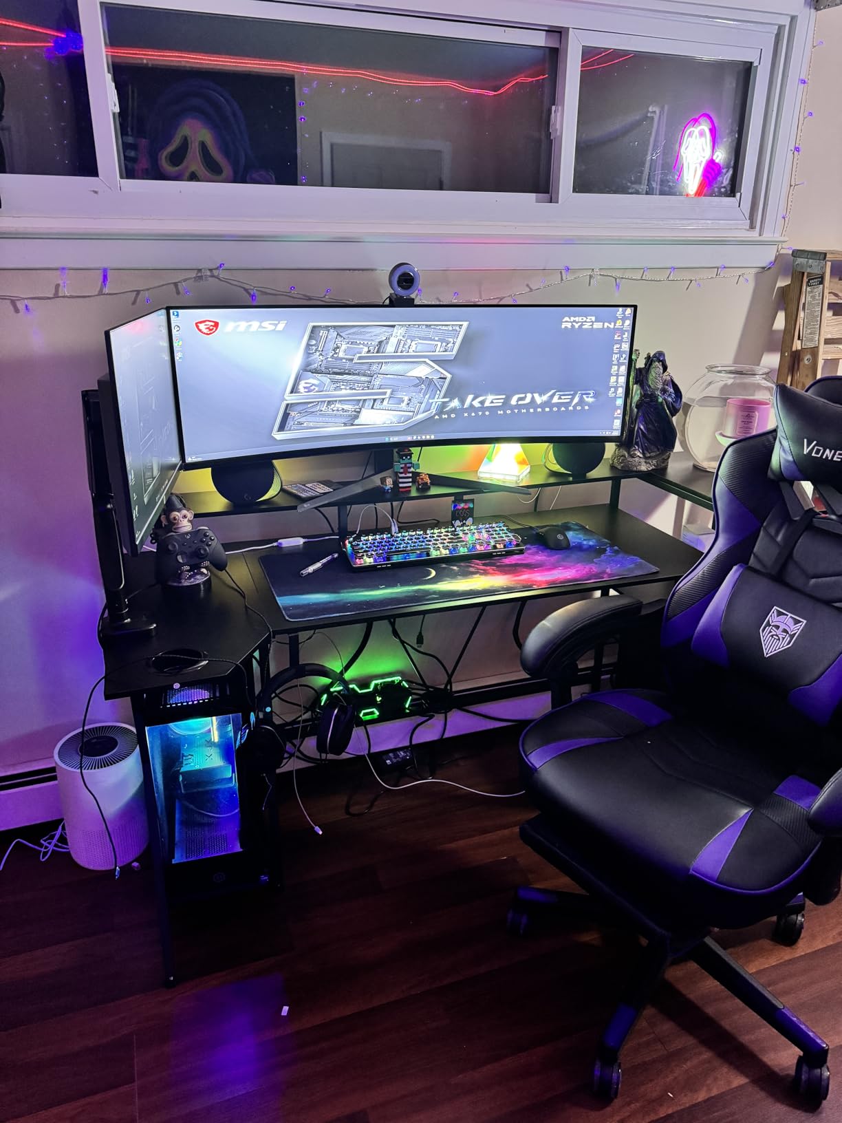 Logitech G560 PC Gaming Speaker System with 7.1 DTS X - Black | 7.1 DTS:X Ultra Surround Sound, Bluetooth, USB, Subwoofer + 2 Satellite Speakers, LIGHTSYNC RGB customer photo 1