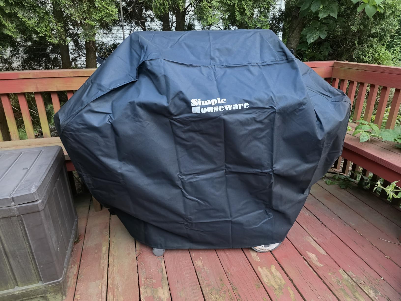 Simple Houseware 58 in. Heavy-Duty BBQ Gas Grill Cover, Waterproof customer photo 1
