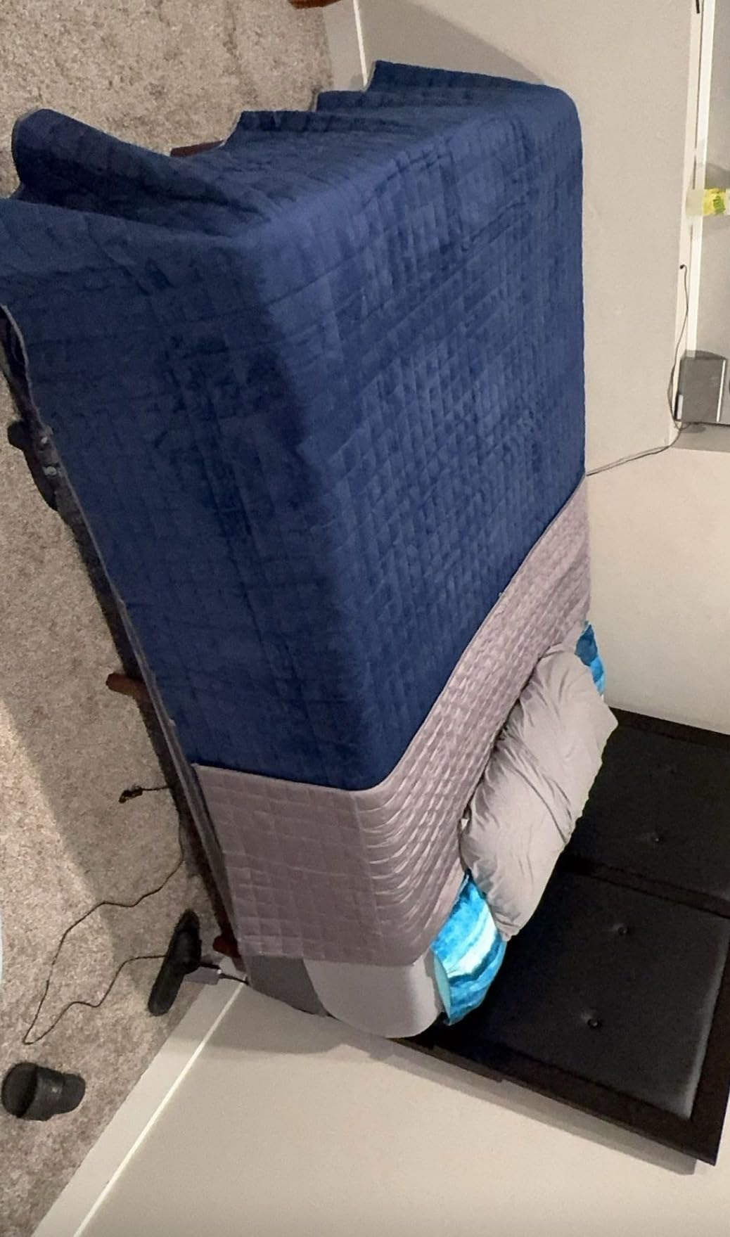 YnM Cooling Weighted Blanket for Adults, 15lbs Heavy Bed Throw for One Person of 140lbs, Perfect for Hot Sleepers or Warm Climates with Rayon/Glass Beads(60x80 Inches, Queen Bed, Sea Grass) customer photo 1