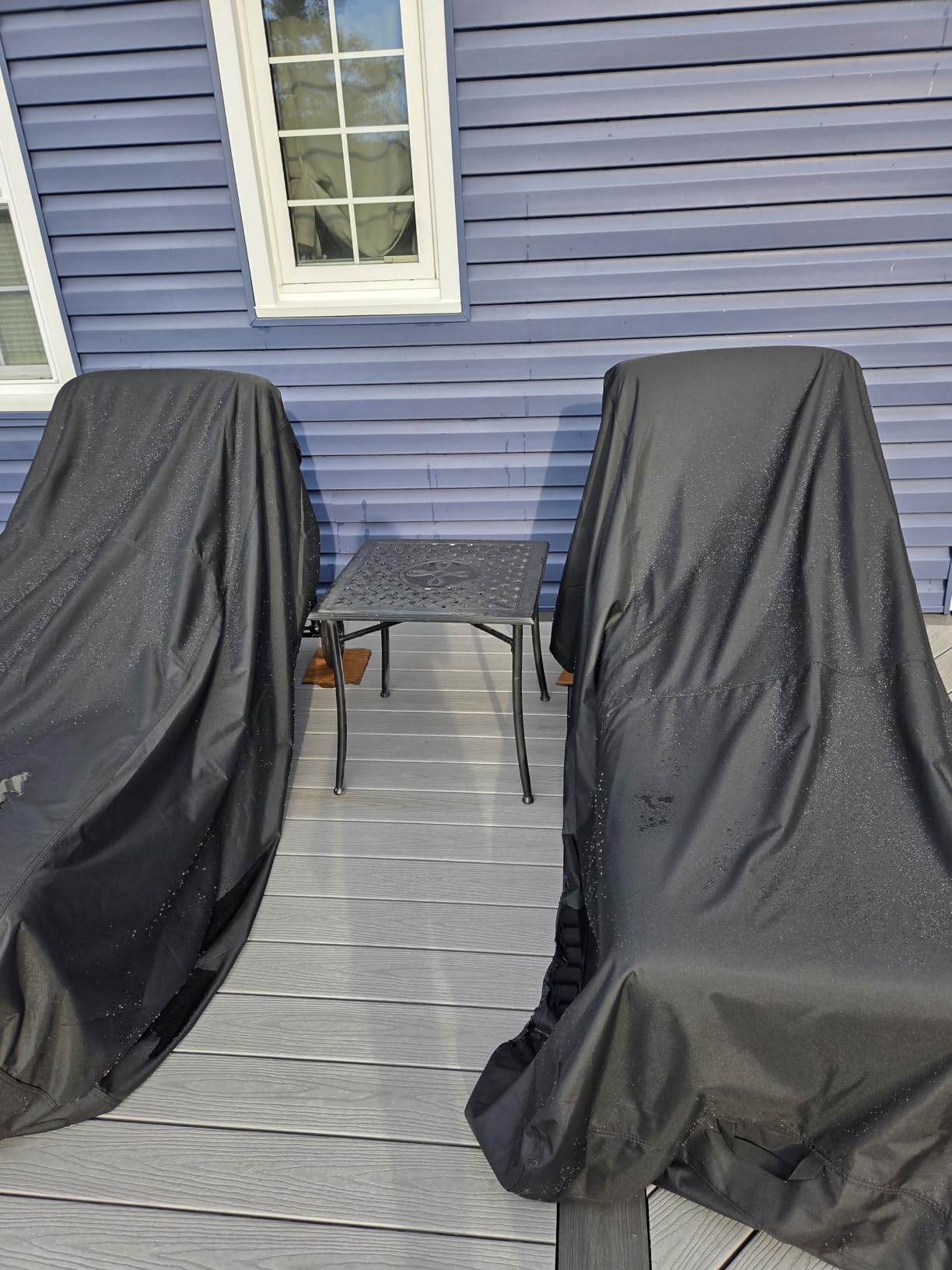 ULTCOVER Outdoor Chaise Lounge Cover 2 Pack, 84L x 32W x 32H in customer photo 2