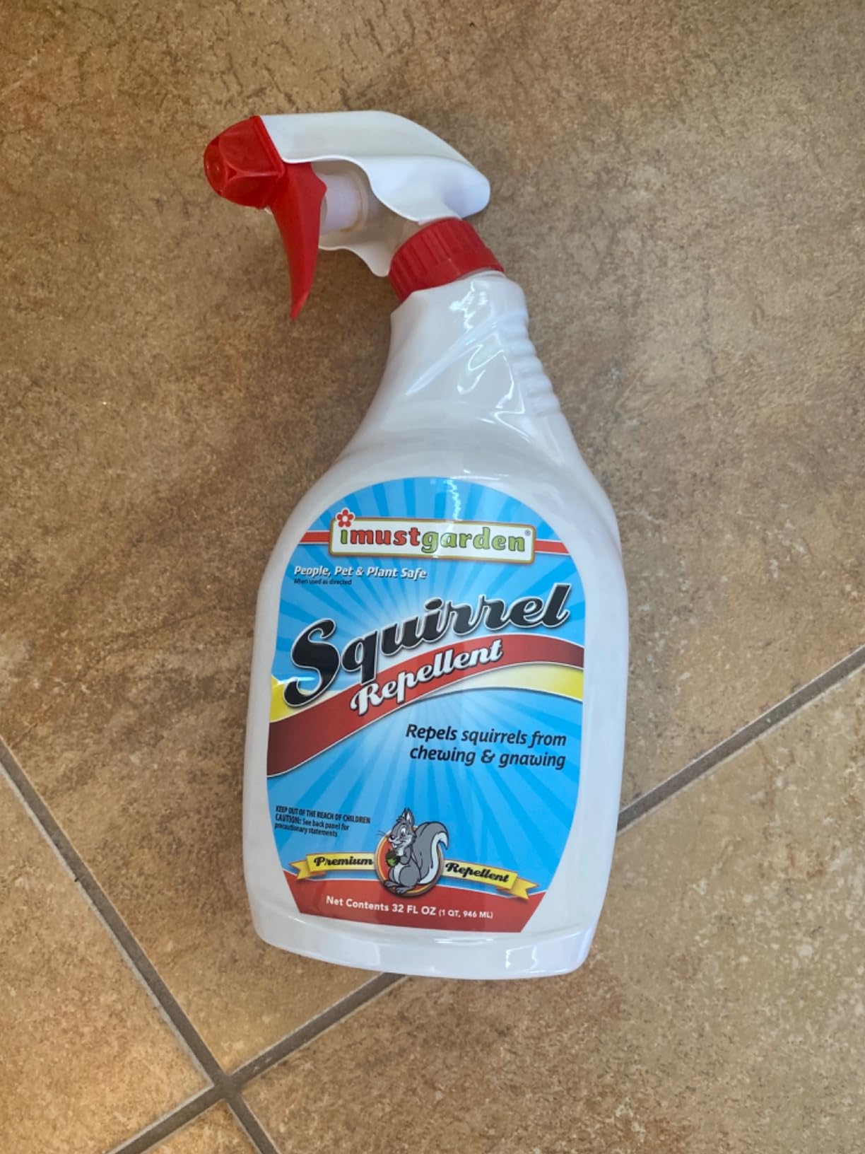 I Must Garden Squirrel Repellent: Stops Chewing on Plants/Furniture - 32oz customer photo 2