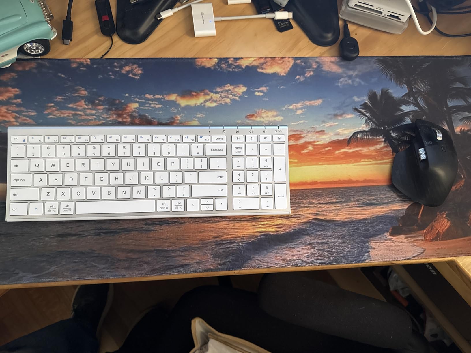Galdas Mouse Pad For Gaming,Forest Background Pattern XXL XL Large Mouse Mat Long Extended MousePad Desk Mat Non-Slip Rubber Mice Pads Stitched Edges Thin (31.5 x 11.8 x 0.12 Inches) Tree customer photo 1