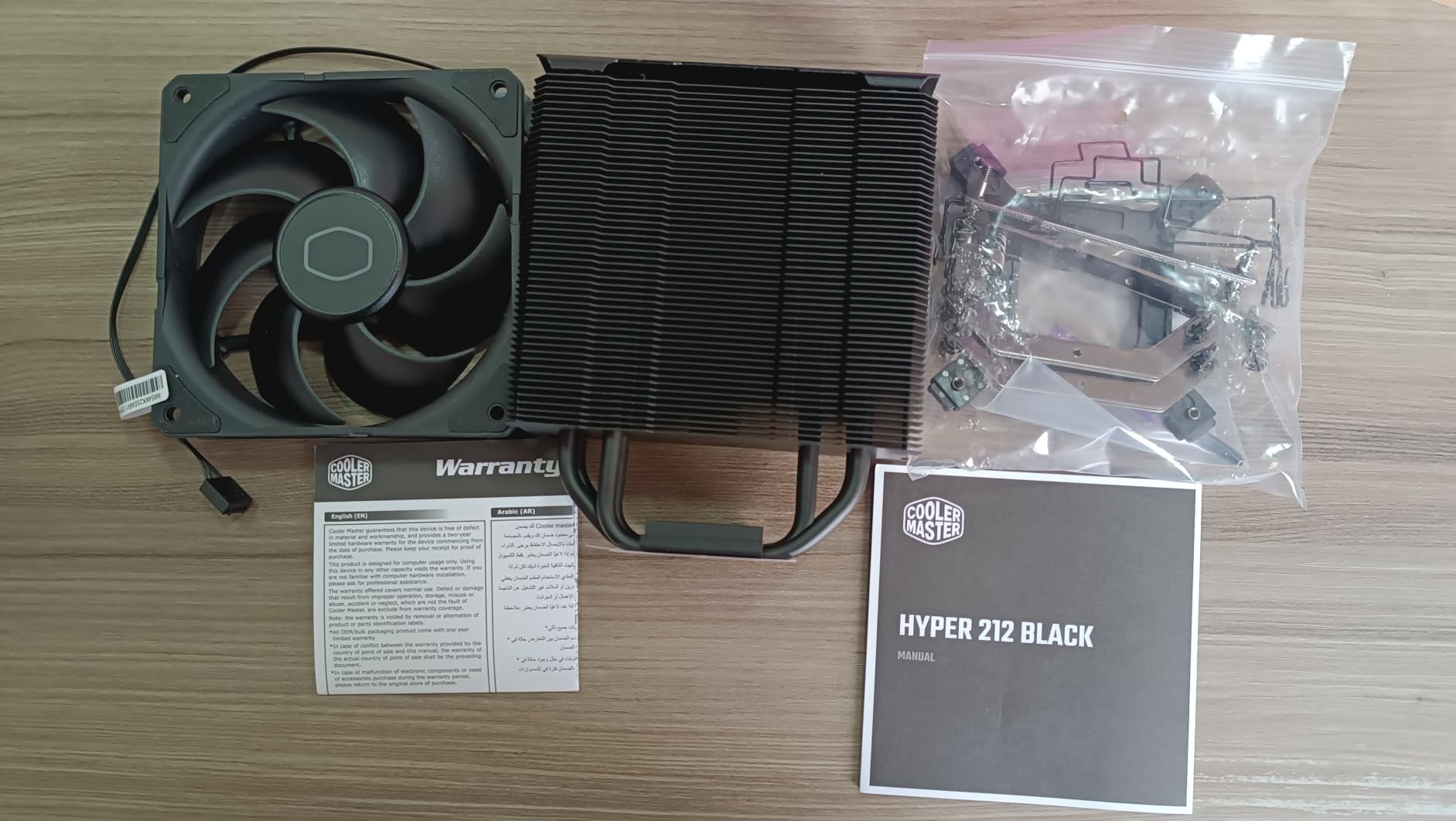 Cooler Master Hyper 212 Black CPU Air Cooler, 4 Heat Pipes, PWM Fan customer photo 2