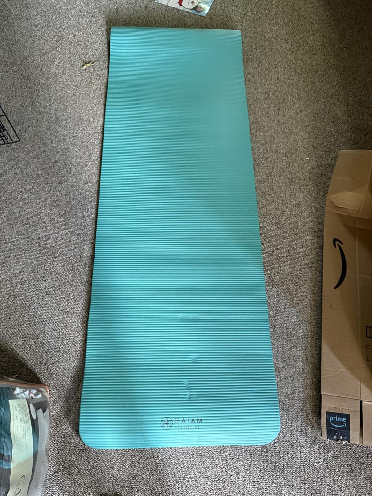 Gaiam Thick Yoga Mat, Exercise & Fitness Mat with Easy-Cinch Carrying Strap customer photo 2