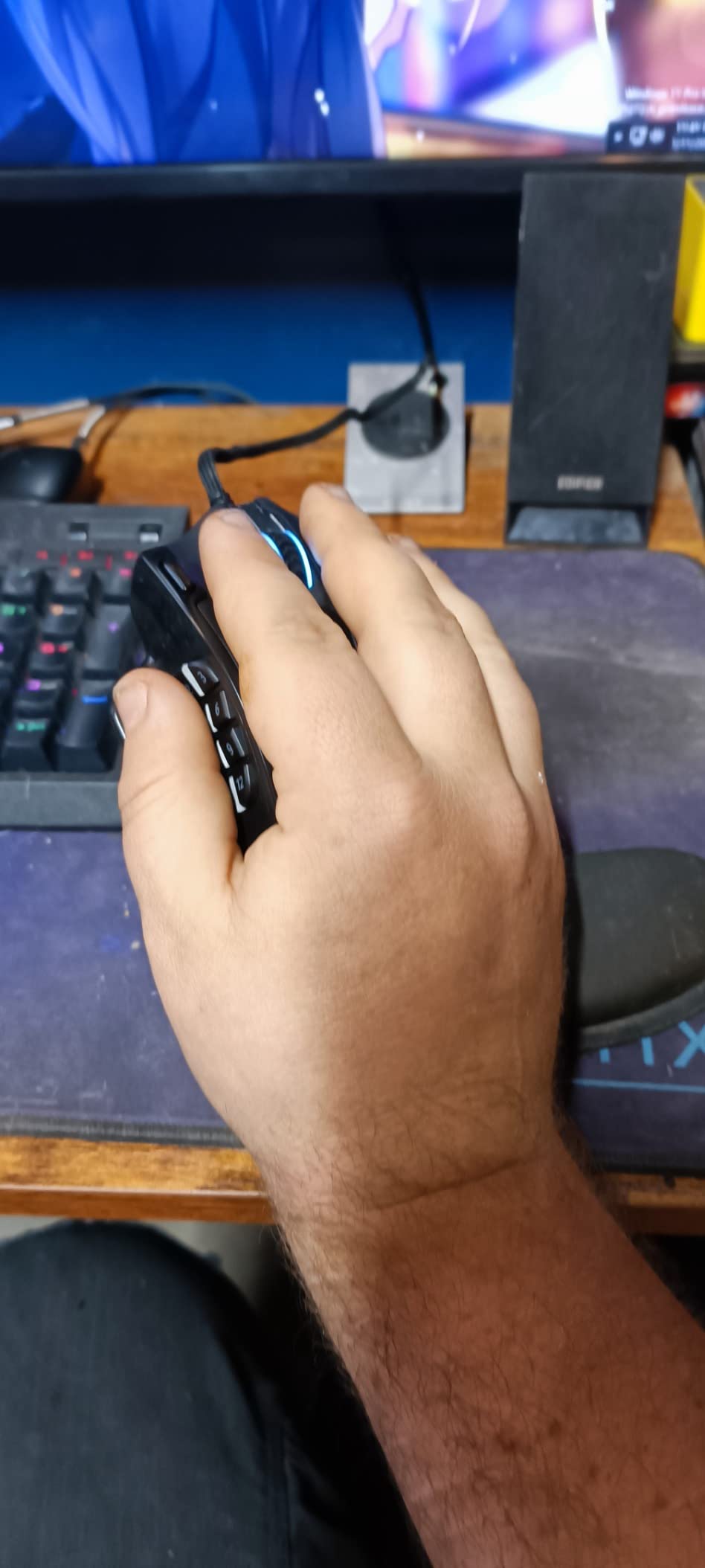 Redragon M908 Wired MMO RGB Gaming Mouse 12400 DPI Remapping Keys customer photo 1