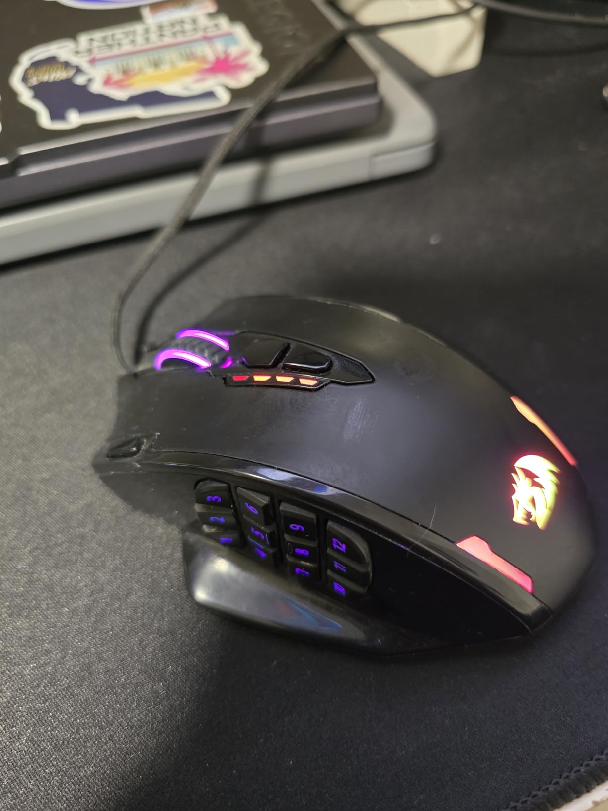 Redragon M908 Wired MMO RGB Gaming Mouse 12400 DPI Remapping Keys customer photo 2