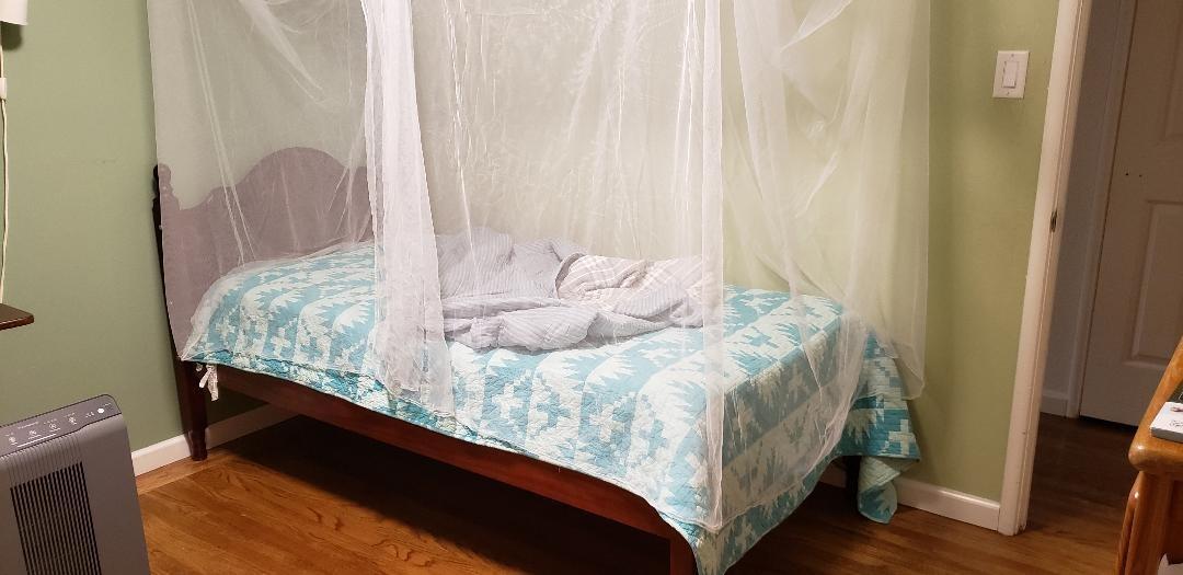 Mosquito Net for Queen & King-Size Beds - 2-Side-Opening Bed Canopy, Rectangular Shape customer photo 1