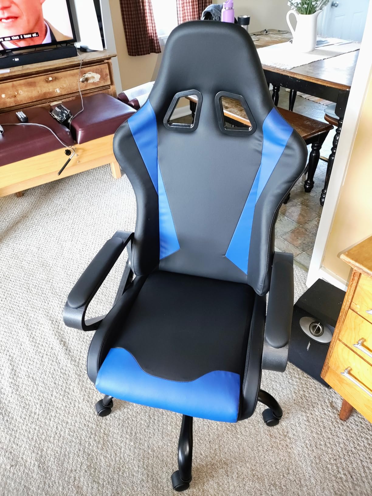 BestOffice Ergonomic Gaming Chair for Adults, Video Game Chair, White customer photo 1