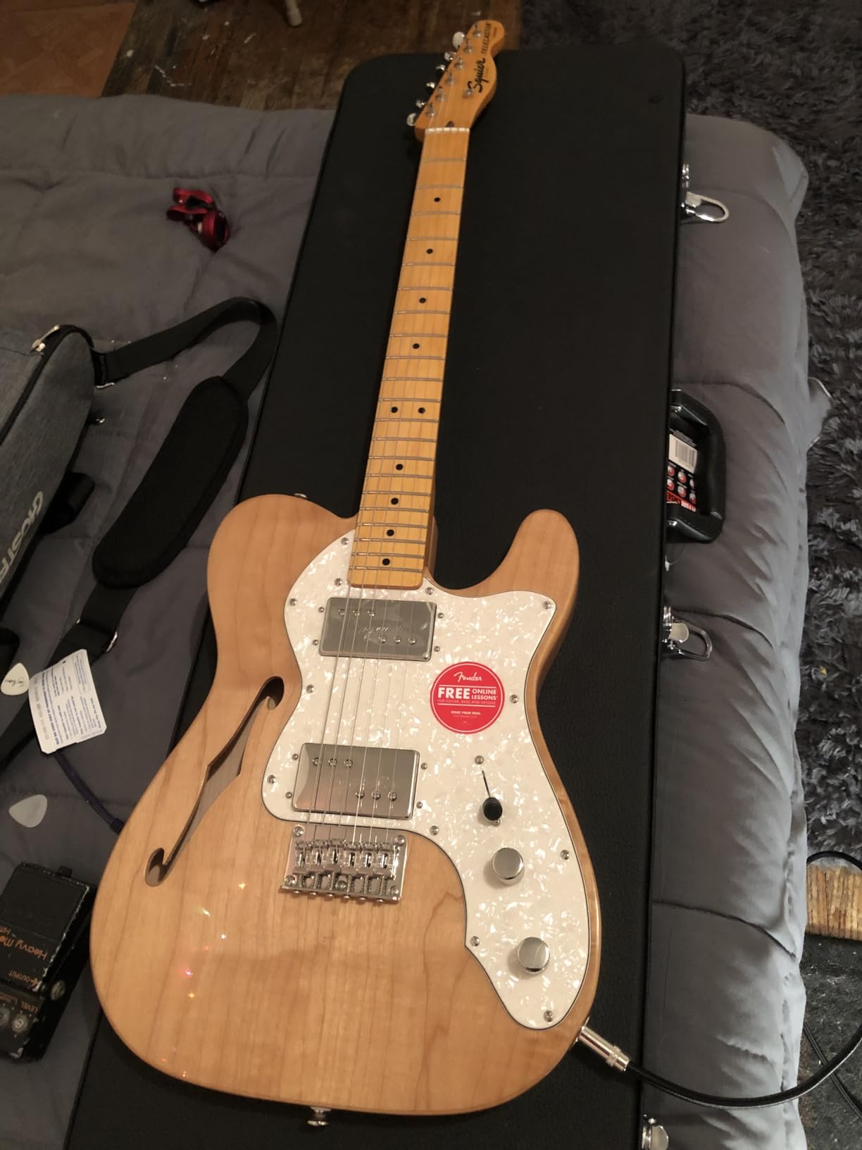Squier Classic Vibe 70s Thinline Telecaster Electric Guitar, with 2-Year Warranty, Natural, Maple Fingerboard customer photo 1