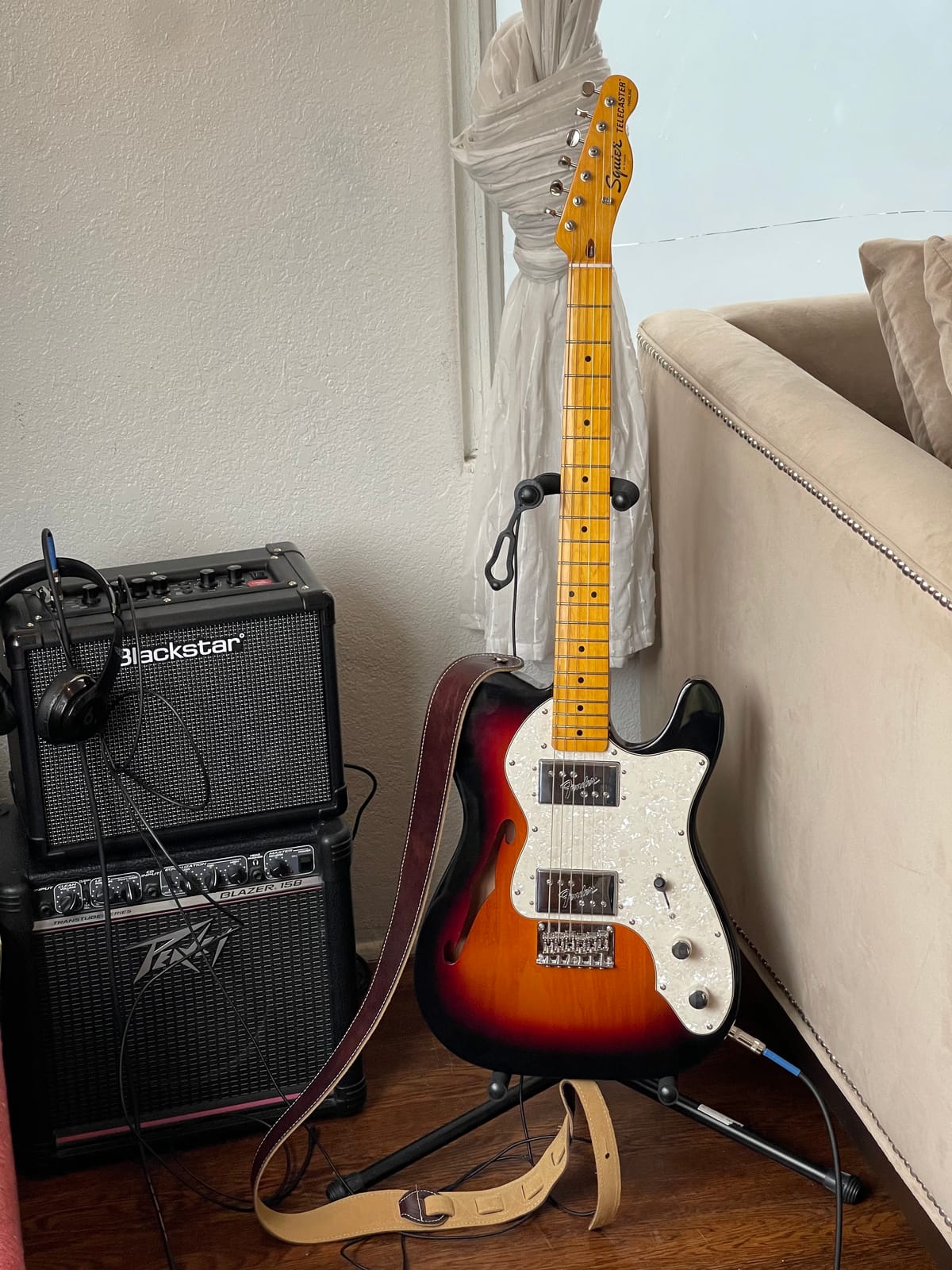 Squier Classic Vibe 70s Thinline Telecaster Electric Guitar, with 2-Year Warranty, Natural, Maple Fingerboard customer photo 2