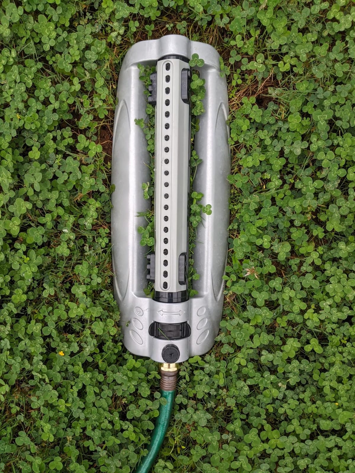 Rocky Mountain Goods Metal Oscillating Lawn Sprinkler - Rust-Proof Aluminum Base - 4,100 Sq. Ft. Coverage - Easy Adjust Range Control - Built-in Spray Jet Cleaning Needle customer photo 2