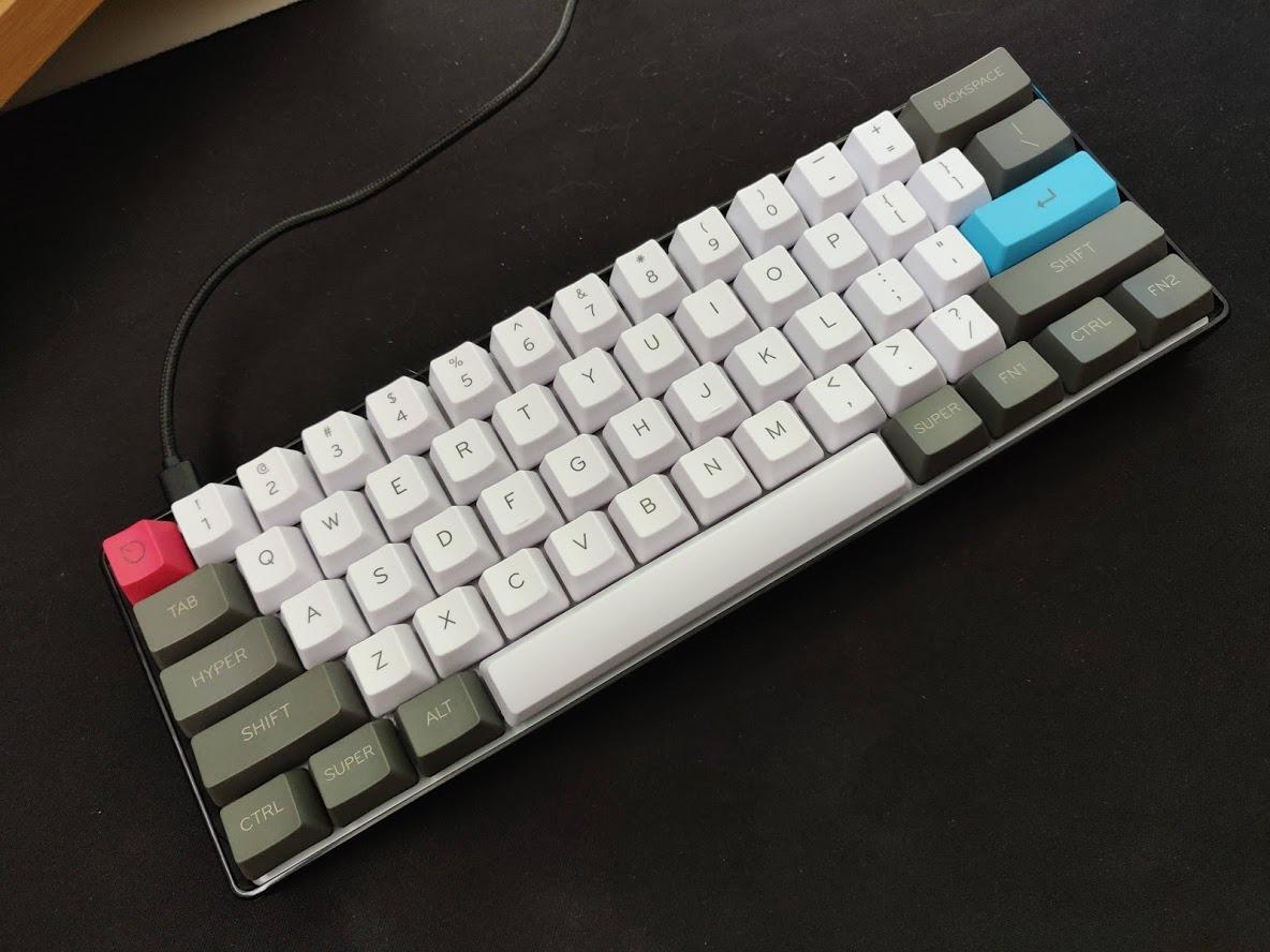 HK GAMING GK61 Mechanical Gaming Keyboard - 61 Keys Multi Color RGB Illuminated LED Backlit Wired Programmable for PC/Mac Gamer Tactile (Gateron Optical Brown) customer photo 1