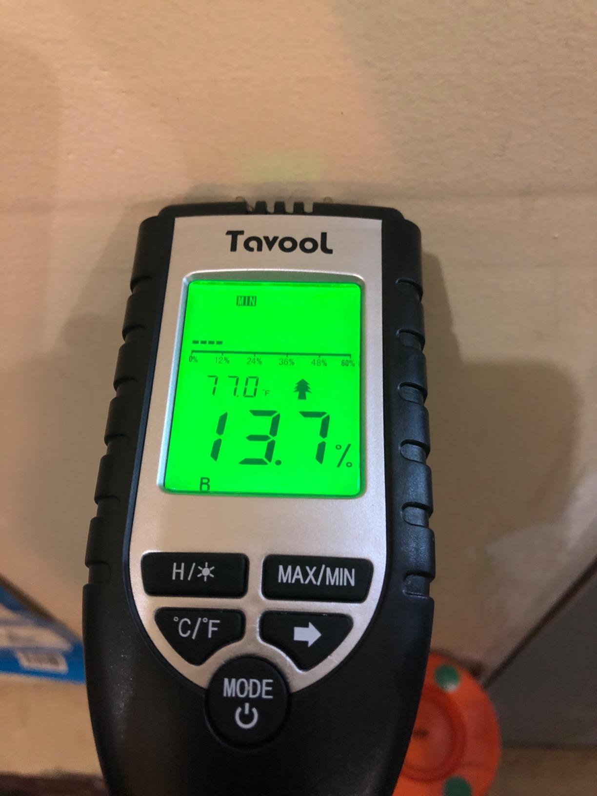 Wood Moisture Meter - Digital Moisture Detector Moisture Tester, Pin-Type Water Leak Detector Damp Tester Dampness Meter for Wood Building Material Firewood Walls Paper Floor (Sliver) customer photo 2