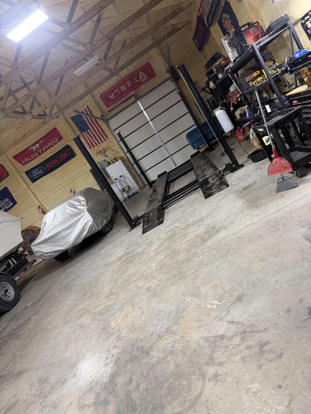 APlusLift 8SXLT 8000LB Extra Tall Long Wide 4-Post Car Lift 3 Year Warranty customer photo 2