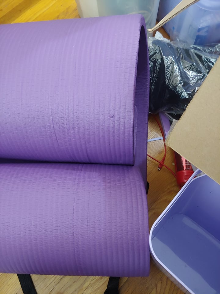 BalanceFrom 1-inch Thick 71x24 Inches Extra Thick Exercise Yoga Mat customer photo 1