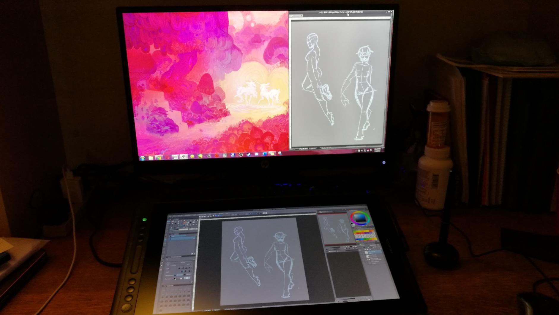 HUION Kamvas Pro 16 Drawing Tablet with Screen, 120% sRGB, Touch Bar, 15.6