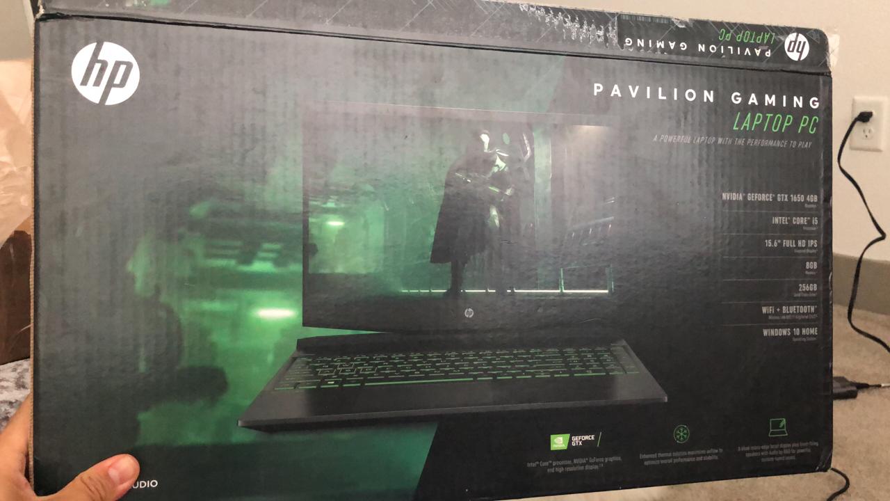 HP Pavilion Gaming 15.6-Inch Micro-EDGE Laptop, Intel Core i5-9300H Processor, NVIDIA GeForce GTX 1650 (4 GB), 8 GB SDRAM, 256 GB SSD, Windows 10 Home (15-dk0020nr, Shadow Black/Acid Green) customer photo 2