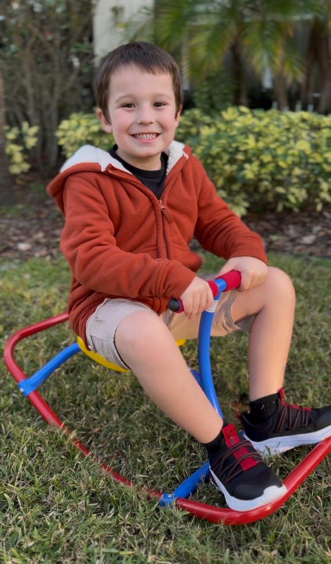 PLATPORTS Kids Indoor Single Rocking Seesaw, Safety-Stable Wide Base Rocker for Ages 3 4 5 6, Supports Balance, Coordination & Motor Skill Development customer photo 2