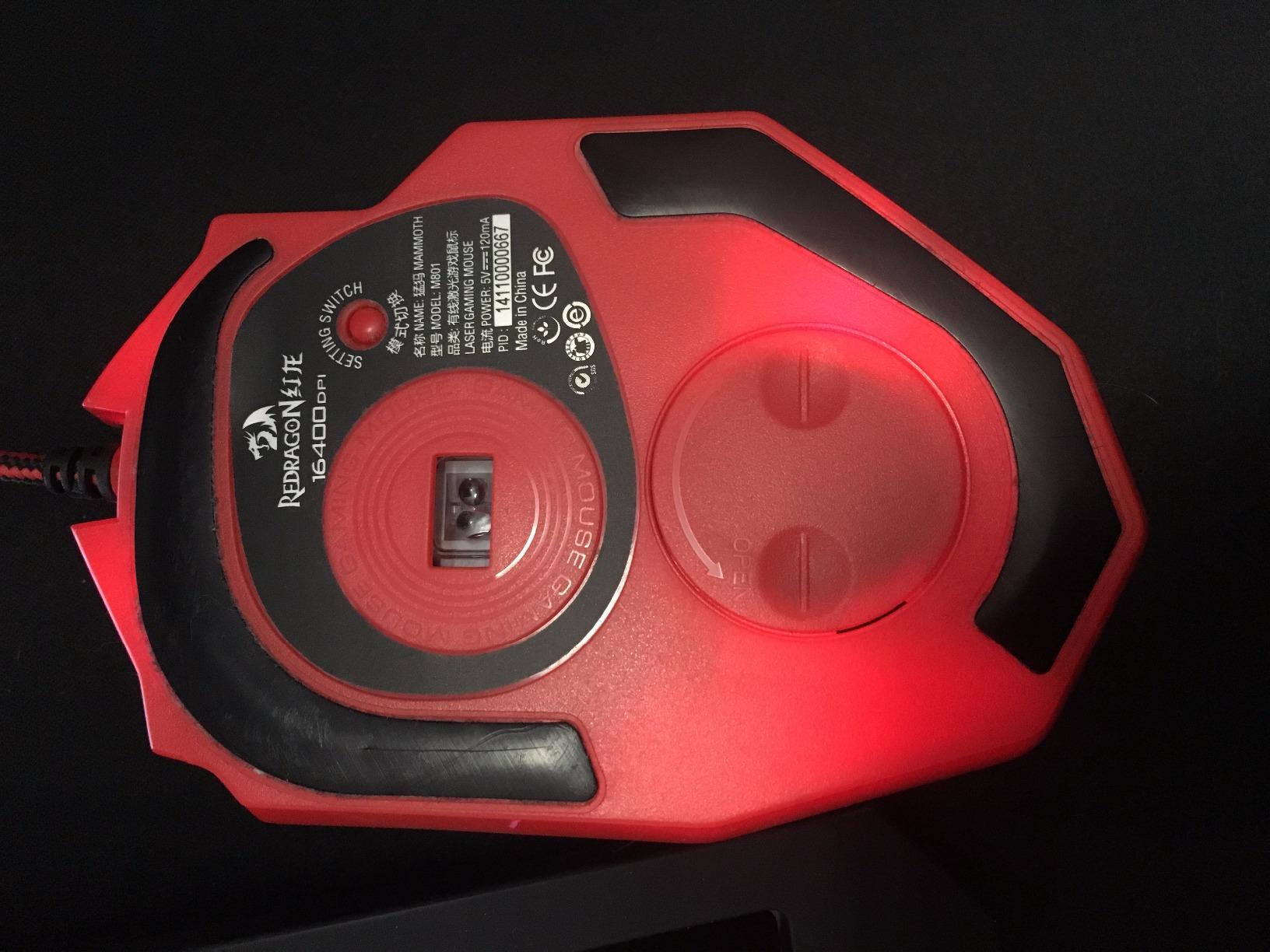 Redragon M801 Wireless Gaming Mouse, RGB Gaming Mouse with MMO 9 Programmable Macro Editing Buttons, UP 16000 Adjustable DPI, Rapid Fire Button for Game, Windows,PC - Wireless, Black customer photo 1