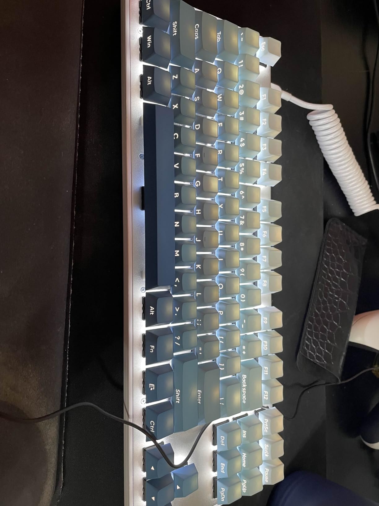 G.SKILL USB KM360 Professional Tenkeyless Mechanical Keyboard, Cherry MX Red, ABS Dual Injection Keycap, (White) customer photo 1