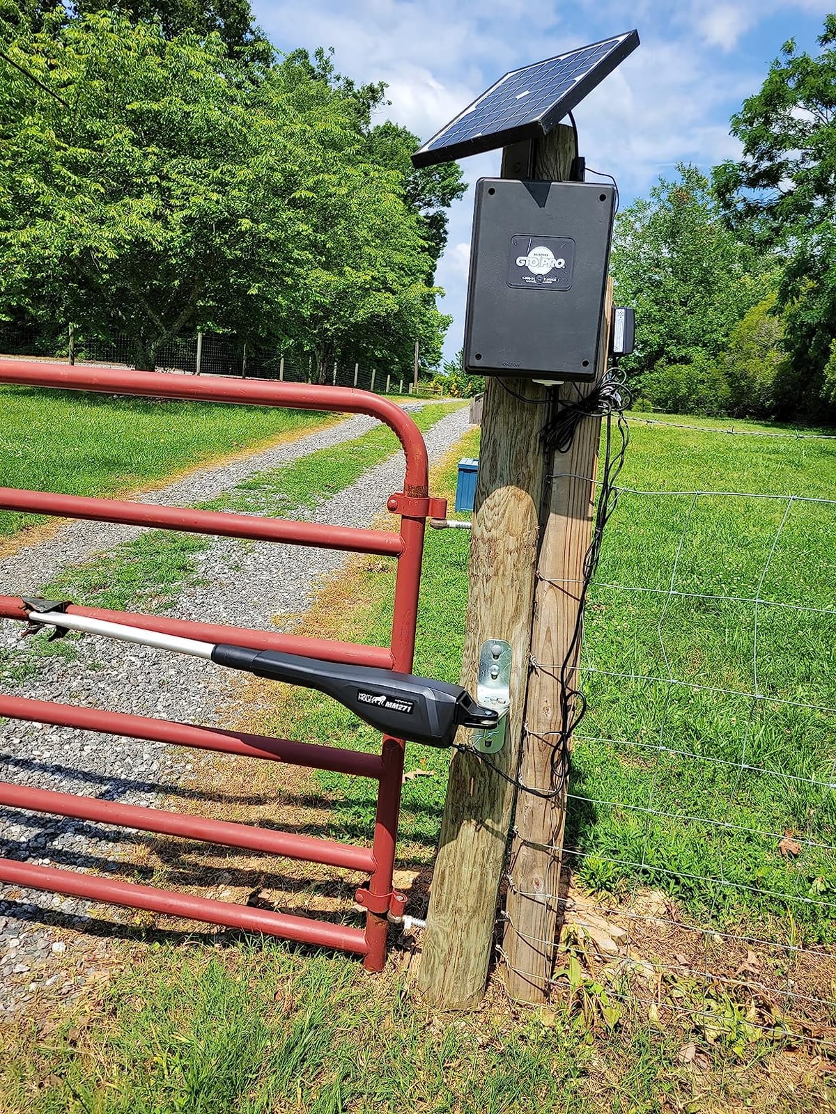 Mighty Mule MM271 Automatic Gate Opener, Solar Ready, Comes with Gate Opener Remote and More-Up to 12ft Long or 300lb, Black, 1 Gate Opener Kit customer photo 1