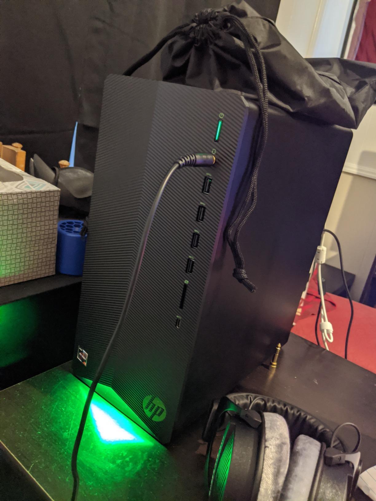HP Pavilion Gaming Desktop Computer, AMD Ryzen 5 3500 Processor, NVIDIA GeForce GTX 1650 4 GB, 8 GB RAM, 512 GB SSD, Windows 10 Home (TG01-0030, Black) customer photo 2