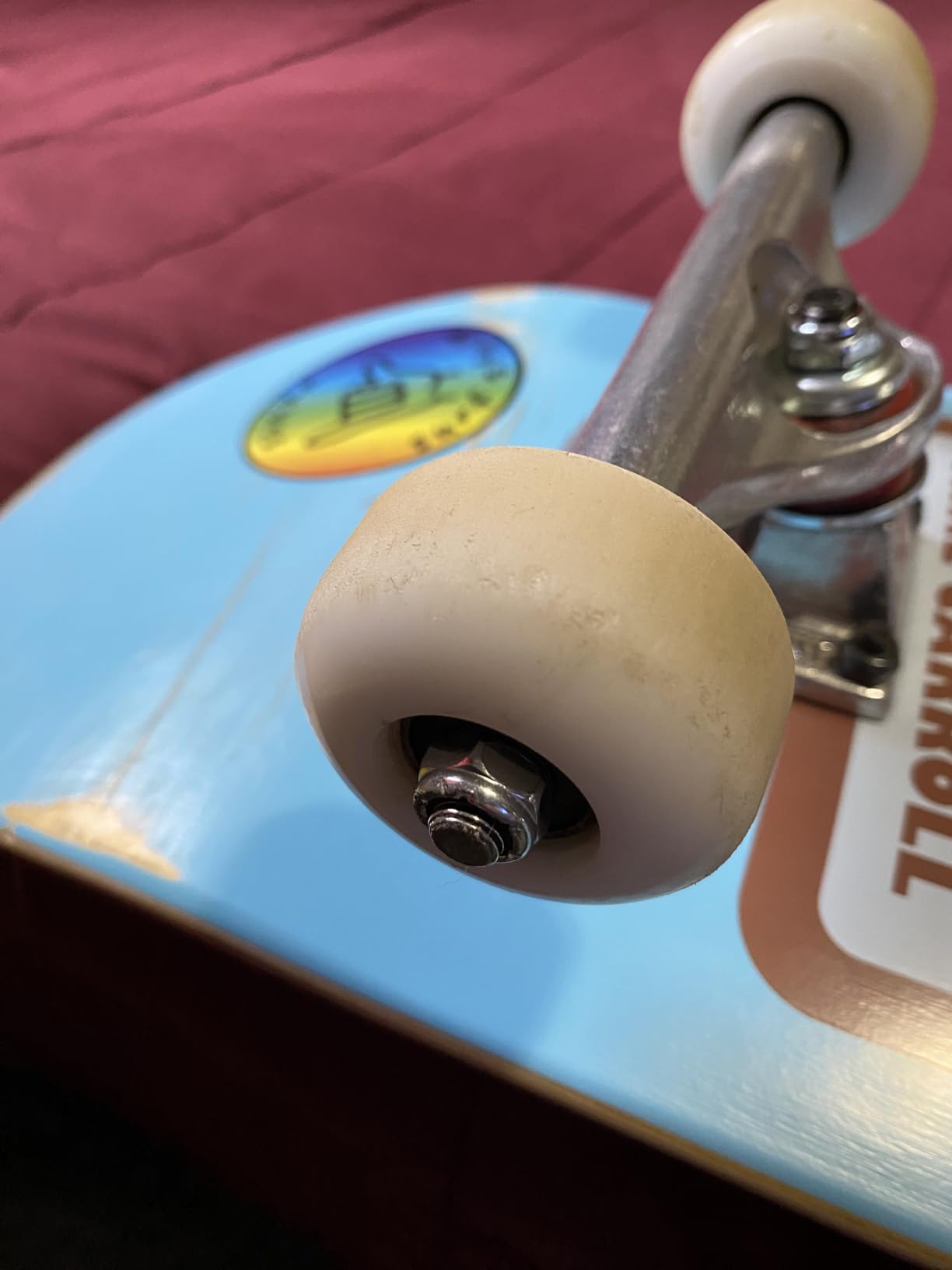 52mm Skateboard Wheels Hardness 95A Polyurethane Trick Skating Wheel Free 608 Bearings and Spacers Set of 4 customer photo 2