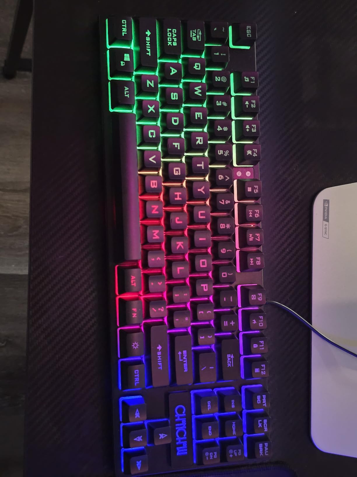 TKL Gaming Keyboard Mouse, Wired LED Keyboard RGB Mouse for PS4 Xbox PC Mac customer photo 2