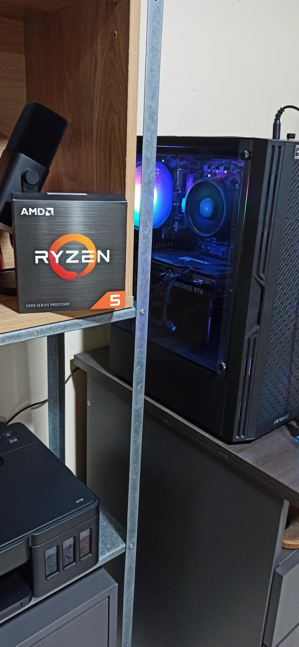 AMD Ryzen 5 5600X 6-core, 12-thread unlocked desktop processor with Wraith Stealth cooler customer photo 1