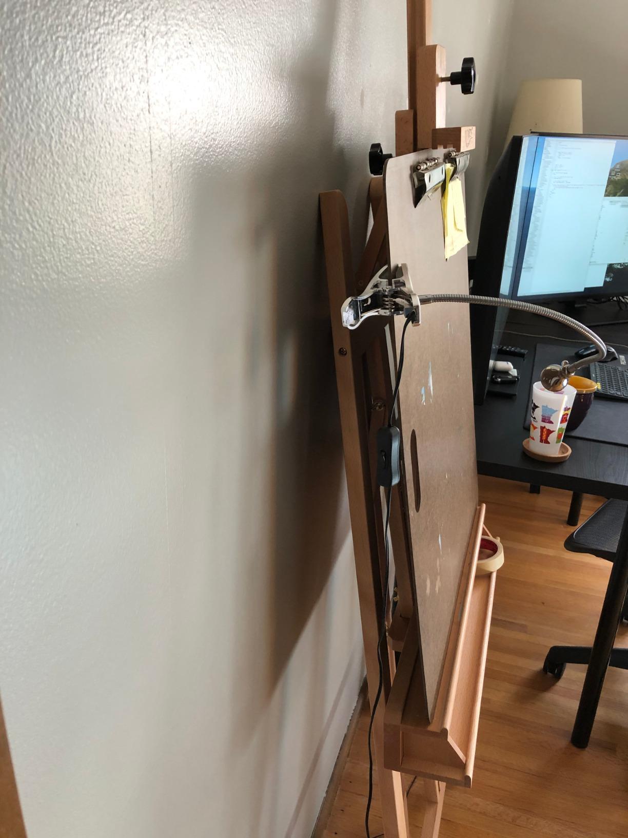 MEEDEN Large Painting Easel Stand: Solid Beech Wood Studio Easel for Adults customer photo 1