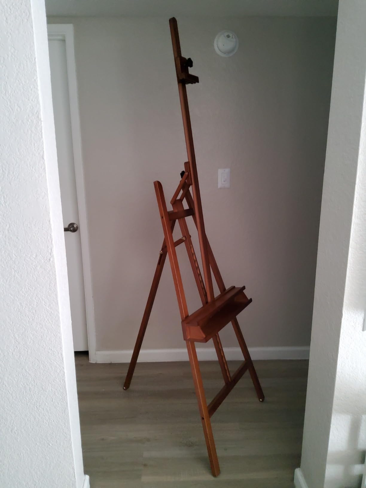 MEEDEN Large Painting Easel Stand: Solid Beech Wood Studio Easel for Adults customer photo 2