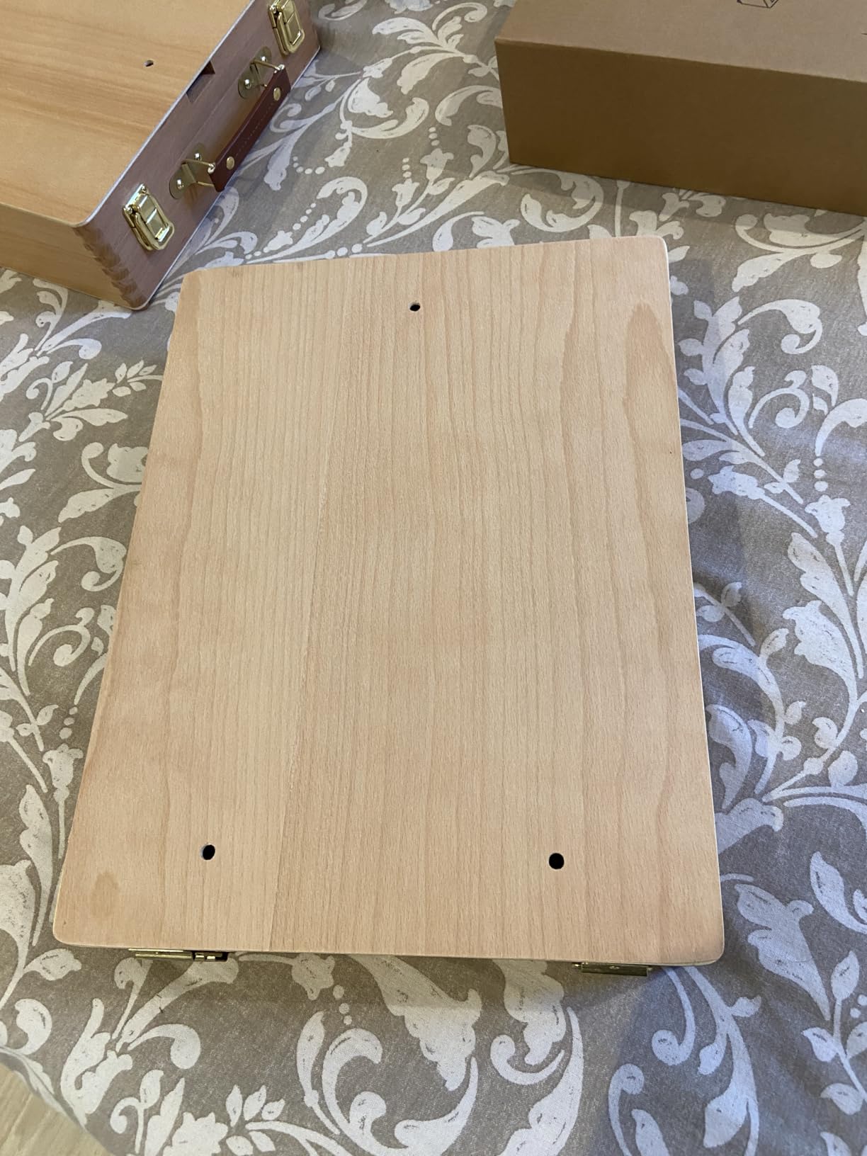 Tabletop Art Easel for Painting, Wooden Sketchbox, Portable Desktop Easel customer photo 1