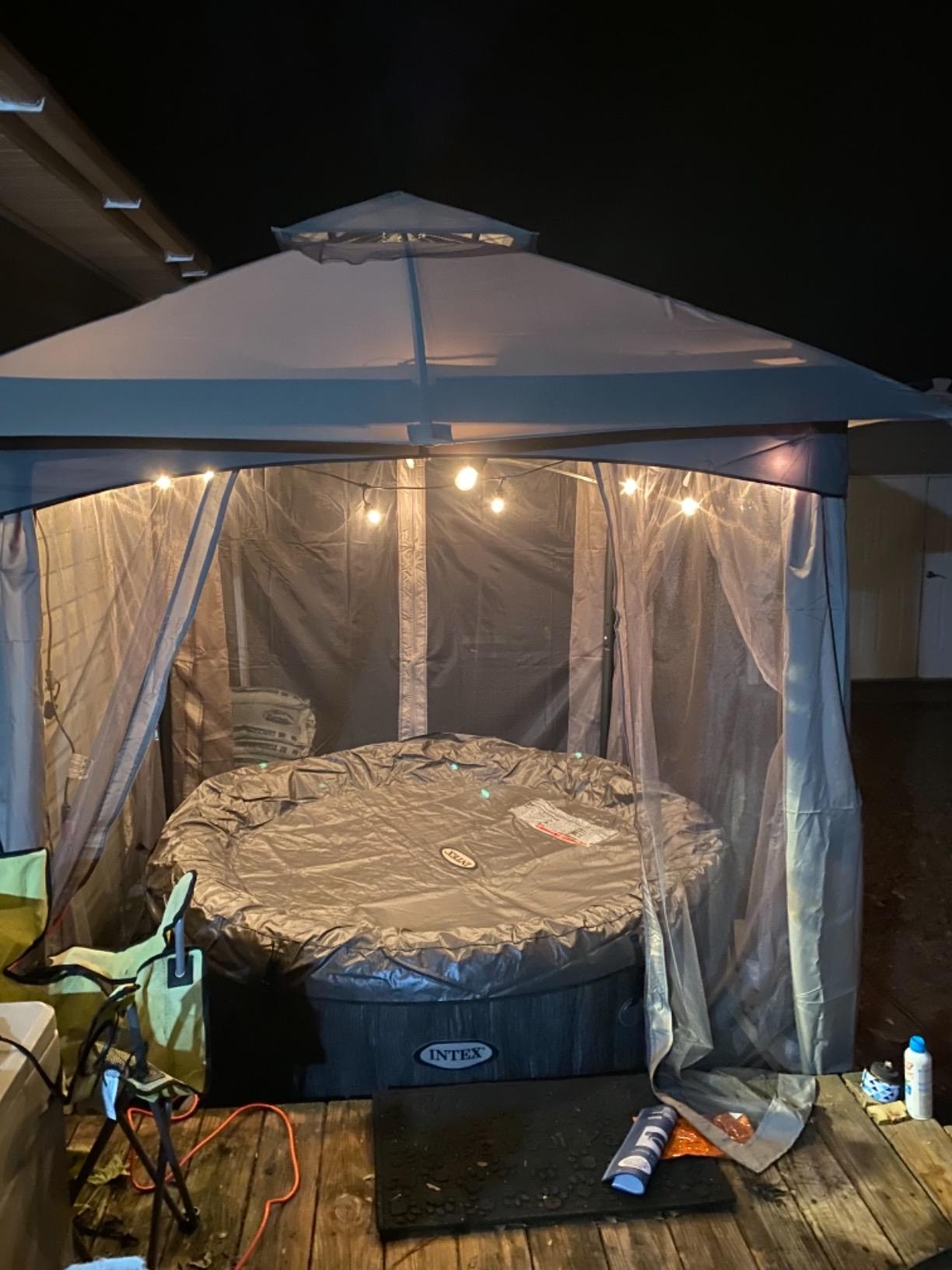 Intex 28439E 4-Person PureSpa 77in X 28in Greywood Deluxe Set customer photo 2